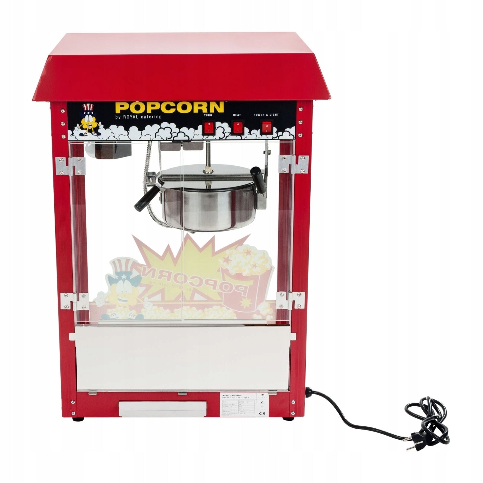 Popcorn machine Royal Catering RCPW-16E 1500 W / 10010088 Brand Royal Catering