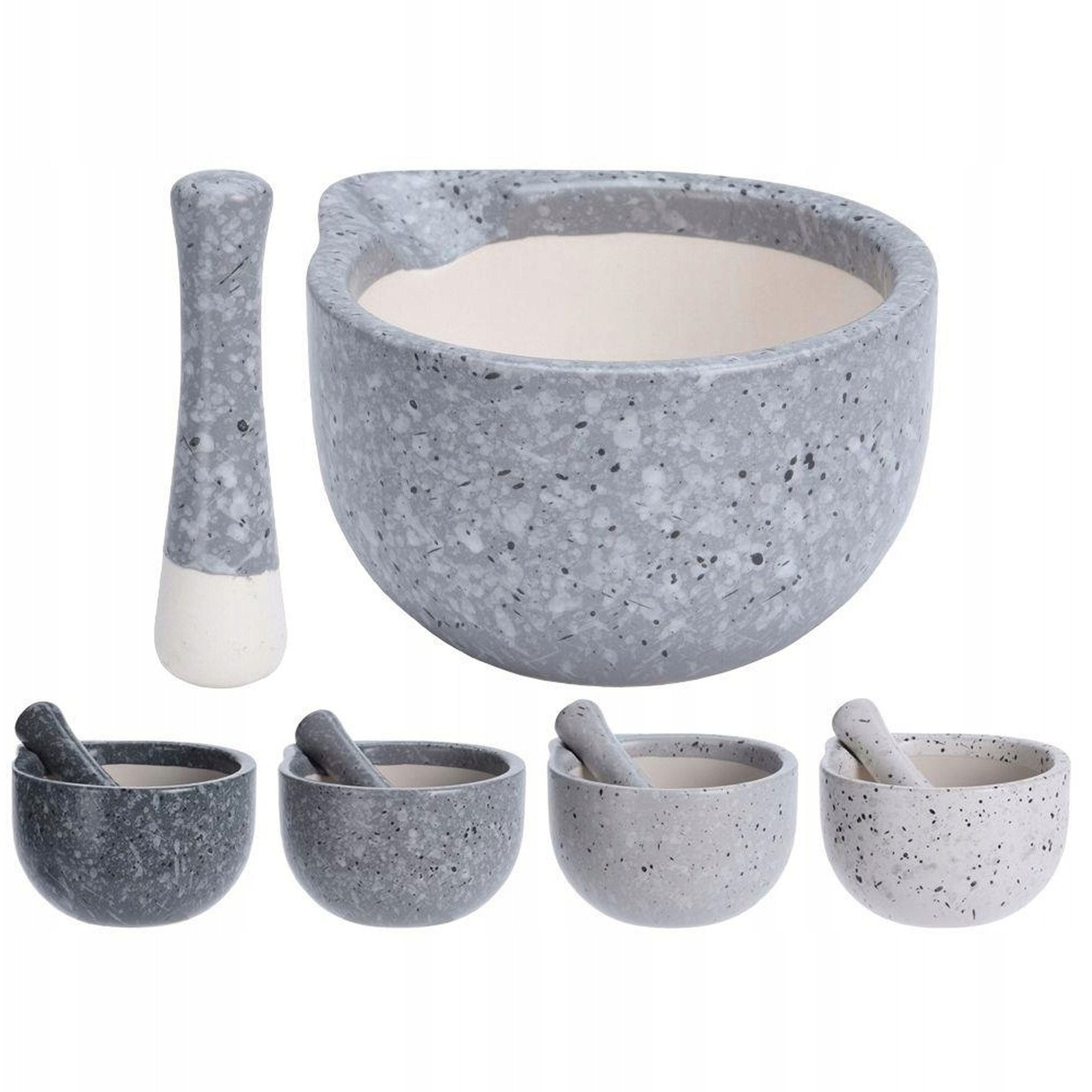 Porcelain mortar for grinding pepper coffee spices with a pestle of herbs Manufacturer code MOŹDZIERZ porcelanowy do ucierania przypraw