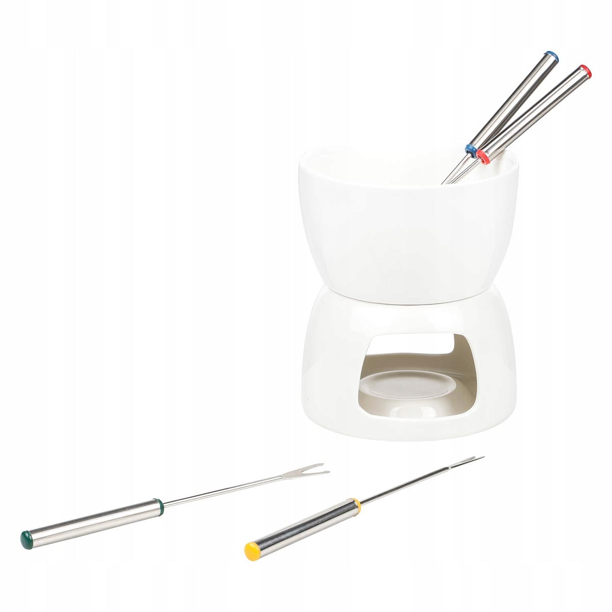 Porcelánové fondue na čokoládu se 4 vidličkami, 450 ml