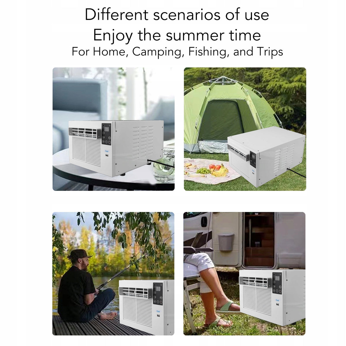 Portable Air Conditioner 1900BTU 280W Mini Mobile Air Conditioner With Remote Control Brand no brand