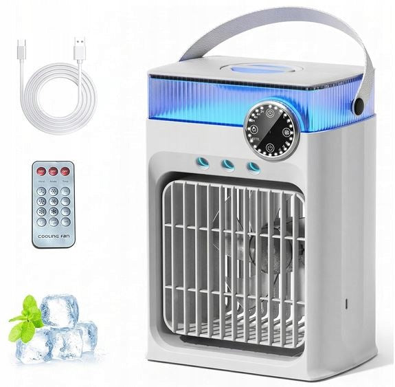 Portable Air Conditioner 4in1 Mobile Ice Fan 3Speeds Clima