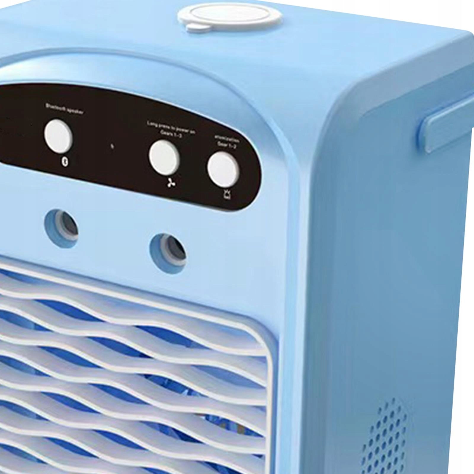 Portable Air Conditioner Efficient Misting Fan Noiseless Powerful Air Blue Medical device type accessories for a medical device or a product without an intended medical purpose