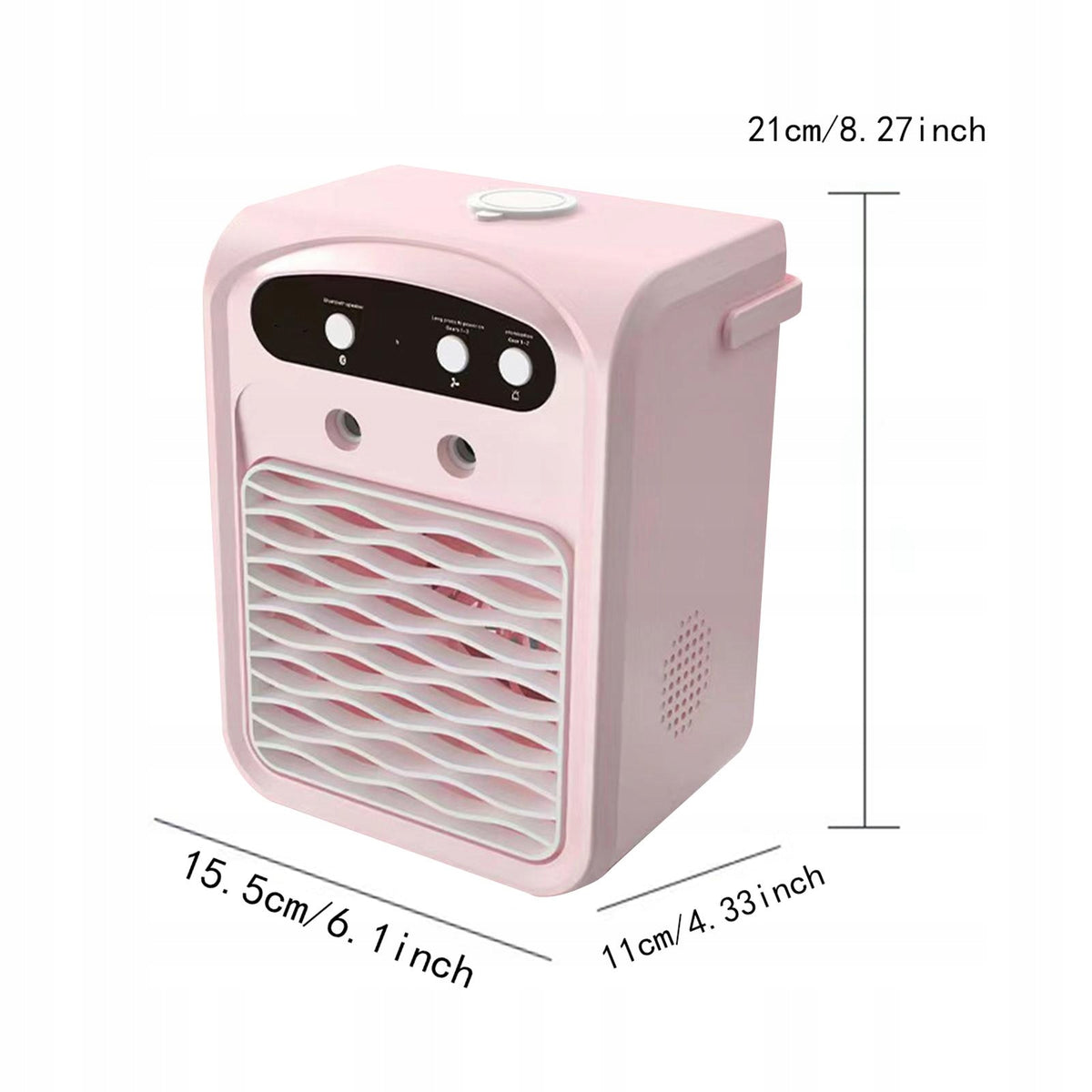 Portable Air Conditioner Efficient Misting Fan Noiseless Powerful Air Pink Medical device no