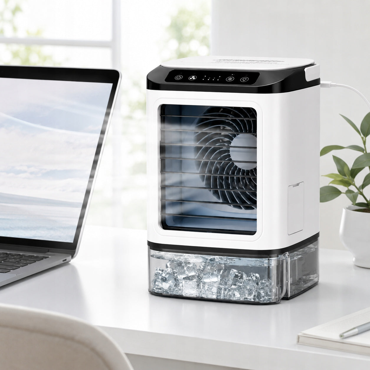 Portable Air Conditioner Fan,900ml 3-Speed, with Mist Function and Ice Tray Manufacturer code 4038727613384