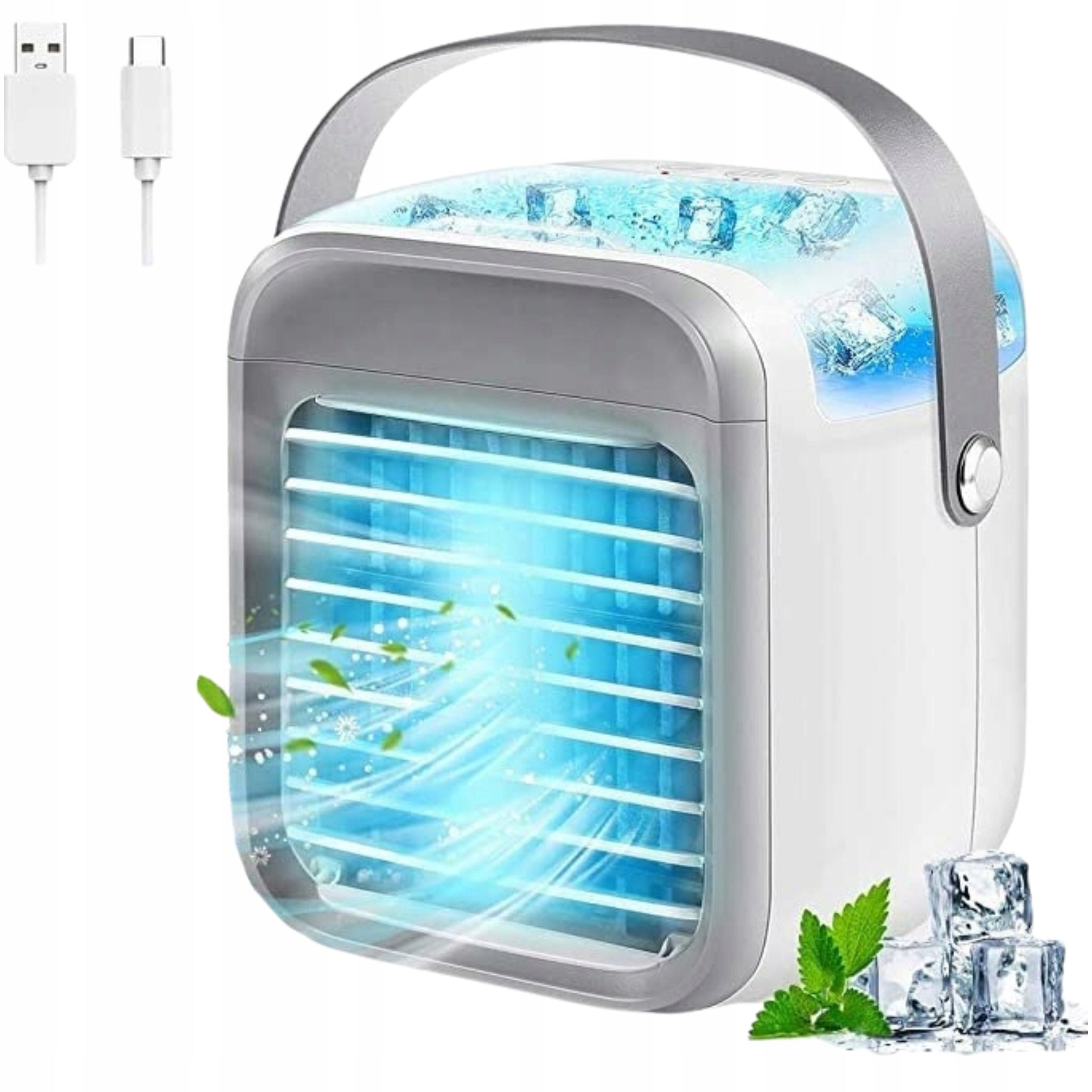 Portable Air Conditioner Mobile Cooling Fan with 3 Speeds 4in1