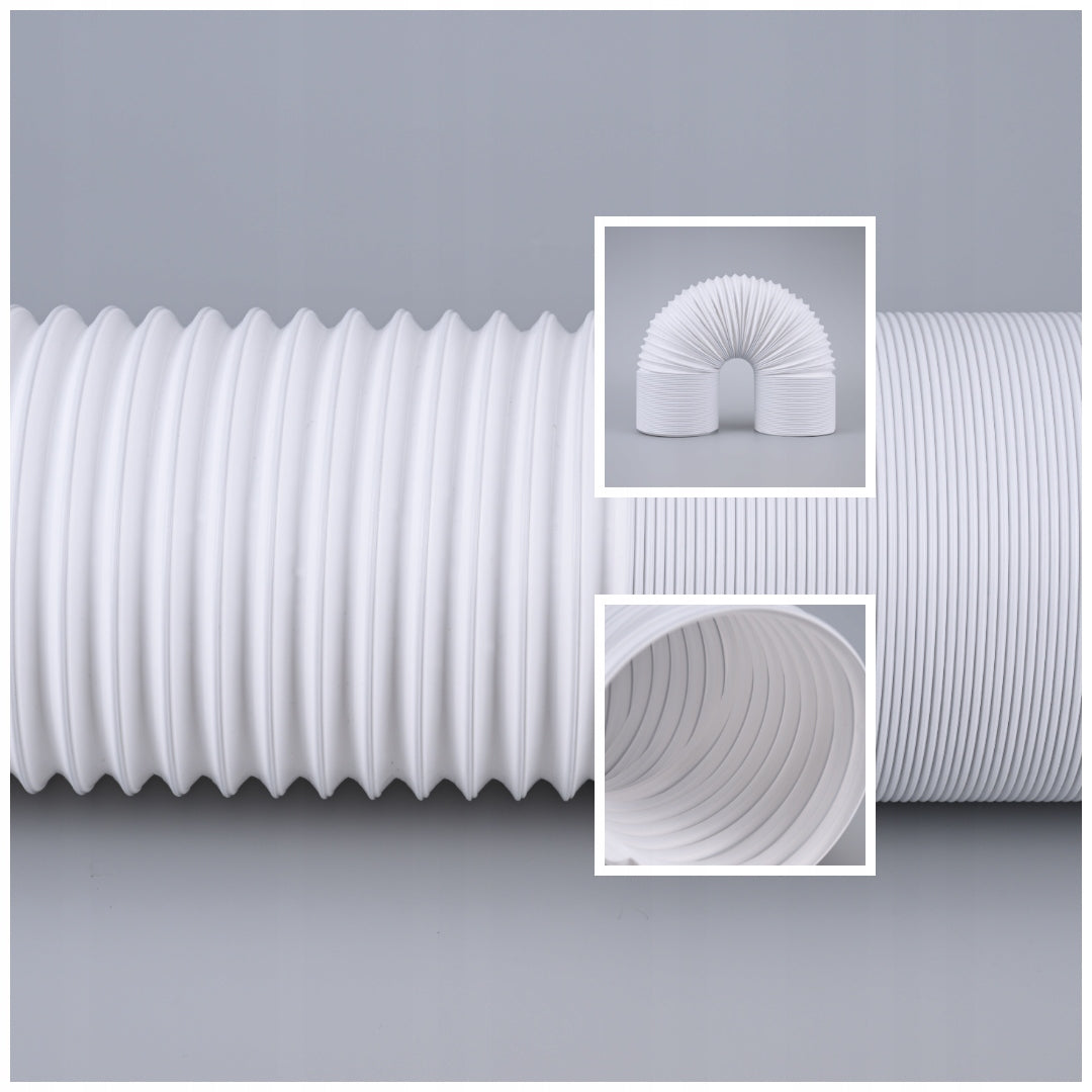 Portable Air Conditioner Pipe 13cm/3m 130mm 3m Air Conditioning Cable Manufacturer code Rura klimatyzatora przenośnego EBERG biała 3m