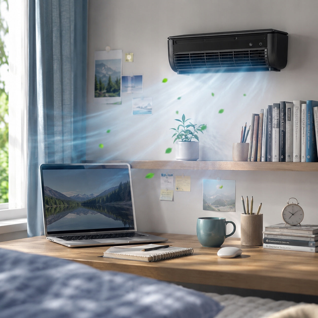 Portable Air Conditioner, Remote-Controlled Mist Cooling,Desk/Wall Dual-Use Brand no brand