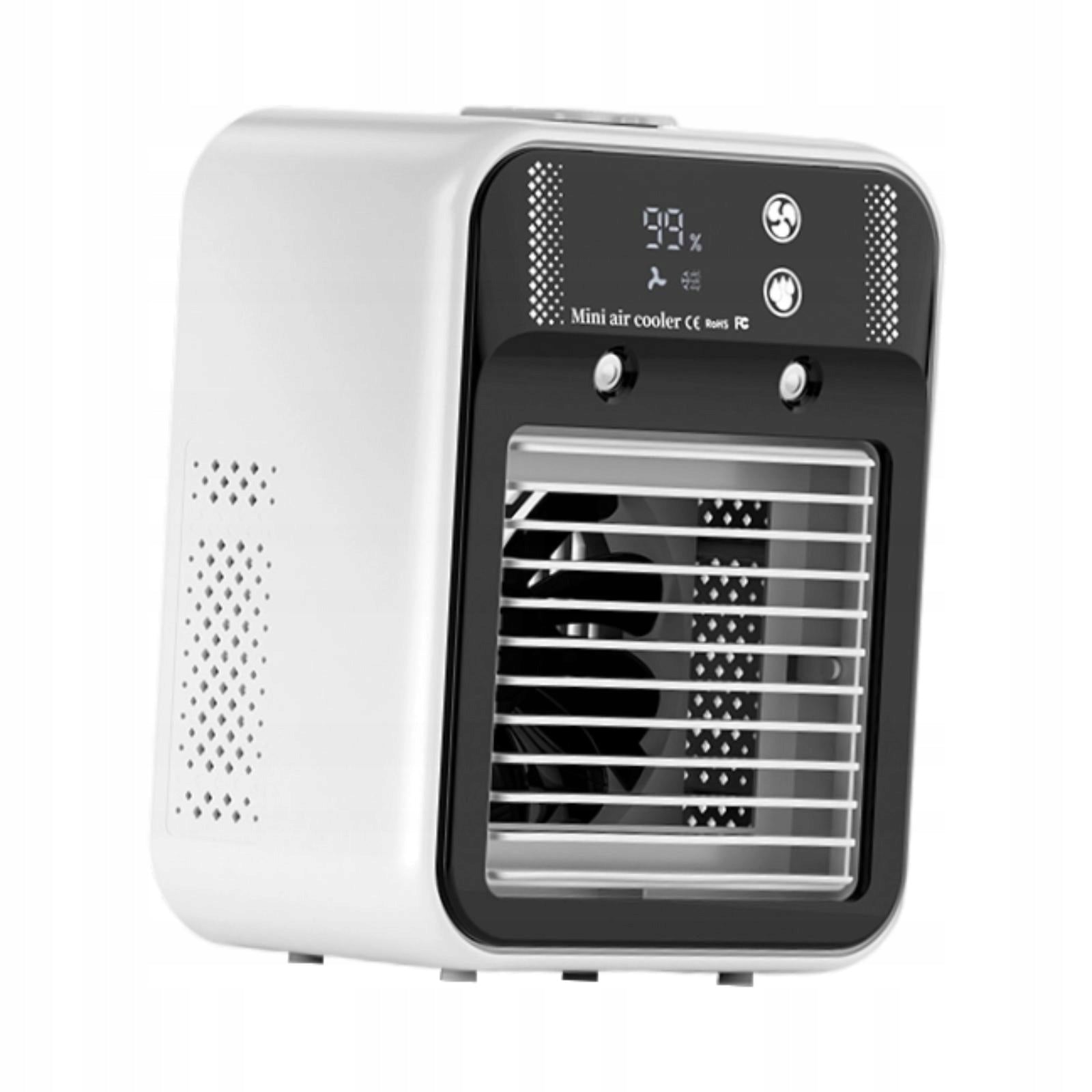 Portable Air Conditioner for Bedroom Cool Mist Mute Misting Fan Sleek Air