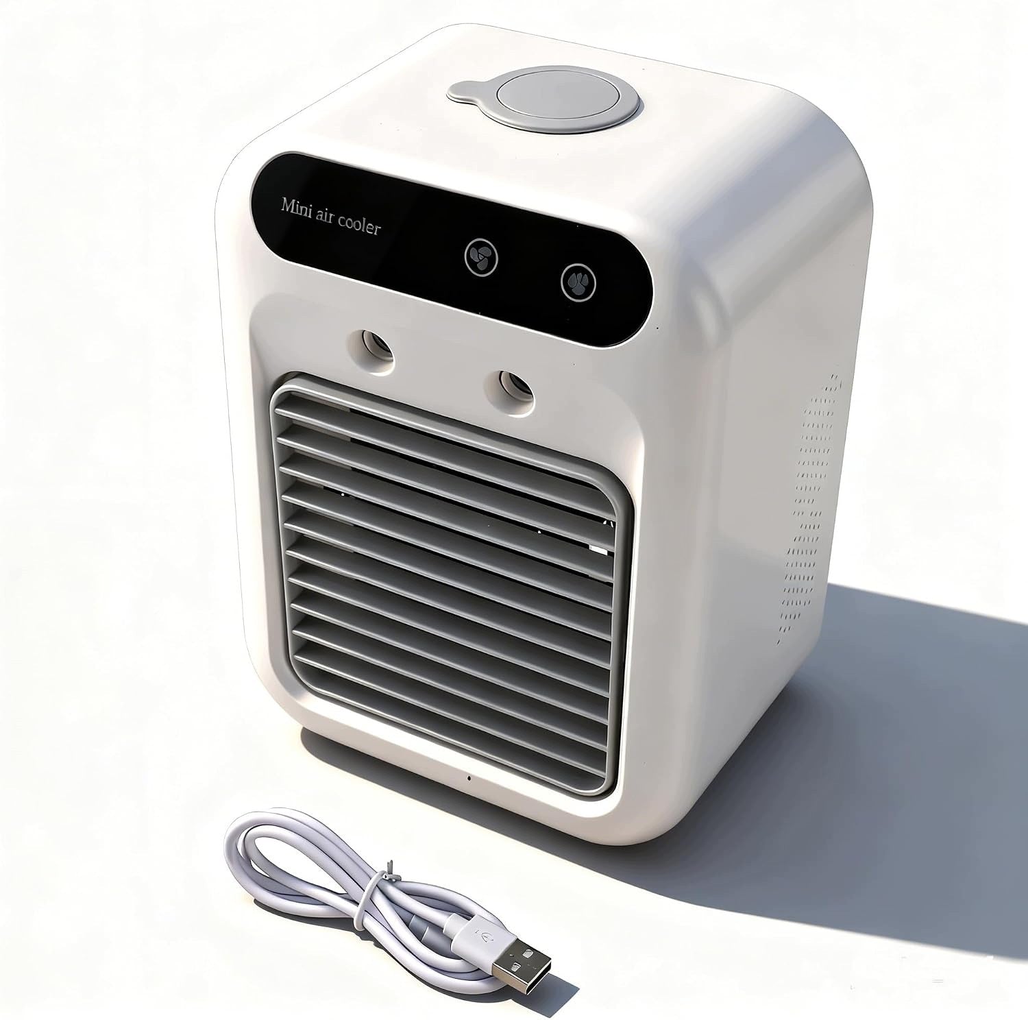 Portable Air Conditioning Mini Air Conditioner Fan 500ml Rechargeable USB N