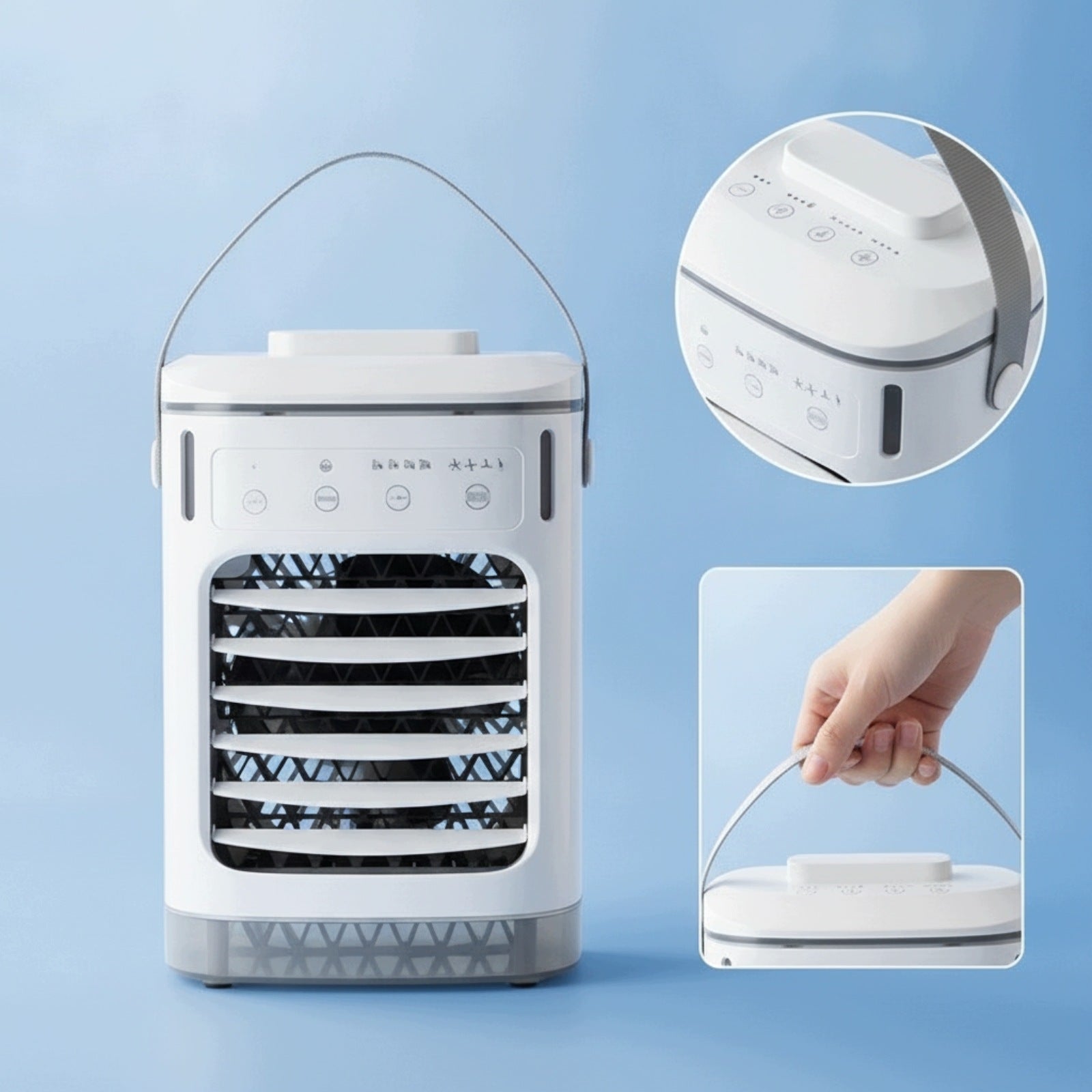 Portable Air Cooler with Water Tank Compact for Study Room, Bedroom Brand no brand