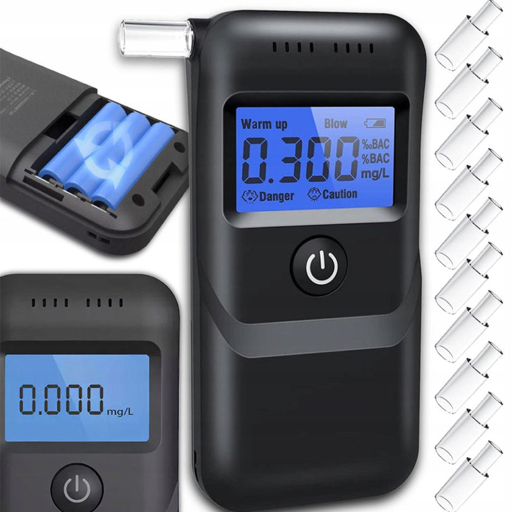 Portable Alcohol Tester Breathalyzer Alcohol Measurement With LCD Display