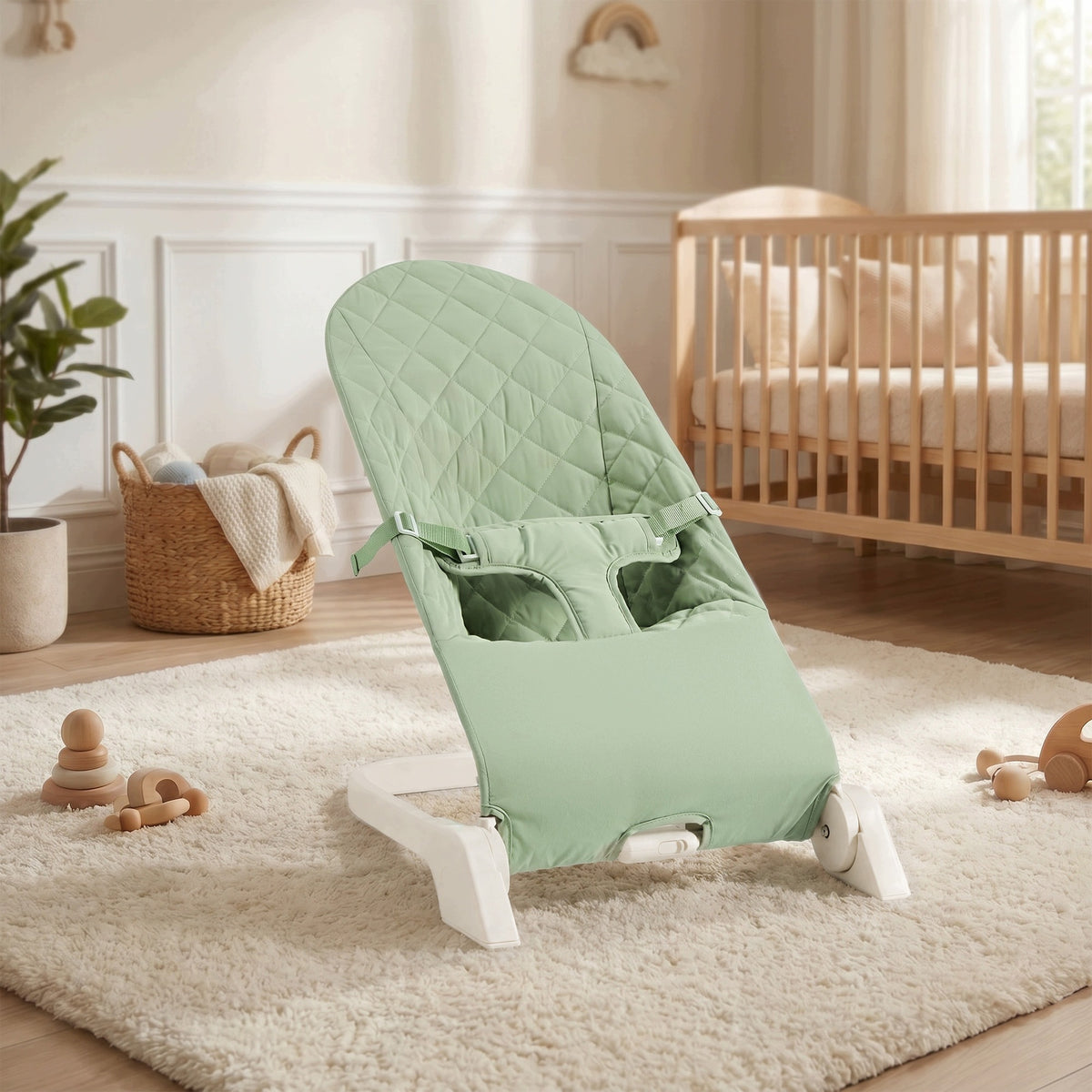 Portable Baby Bouncer Seat, Adjustable Rocker with Natural Motion Brand no brand