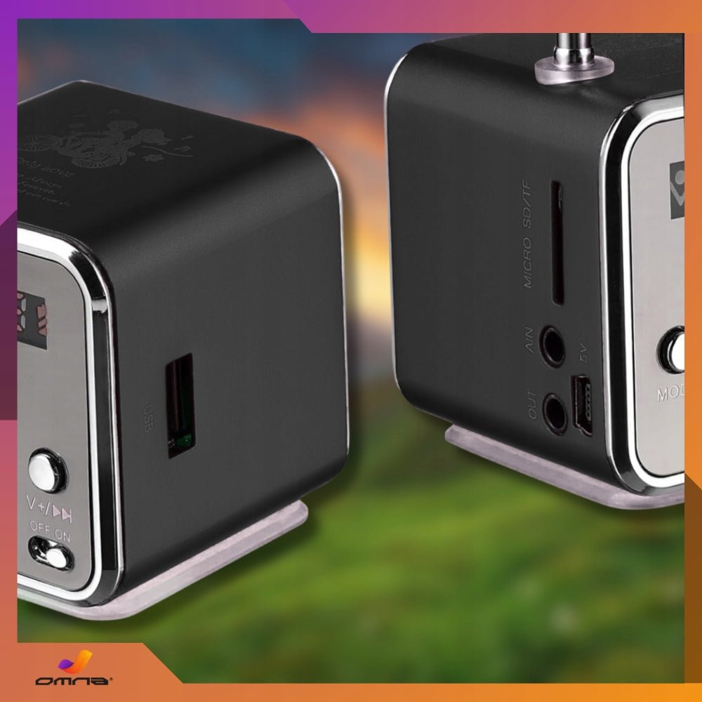 Portable Battery Operated FM Radio with FM Led Speaker USB Kitchen Radio Packaging status original