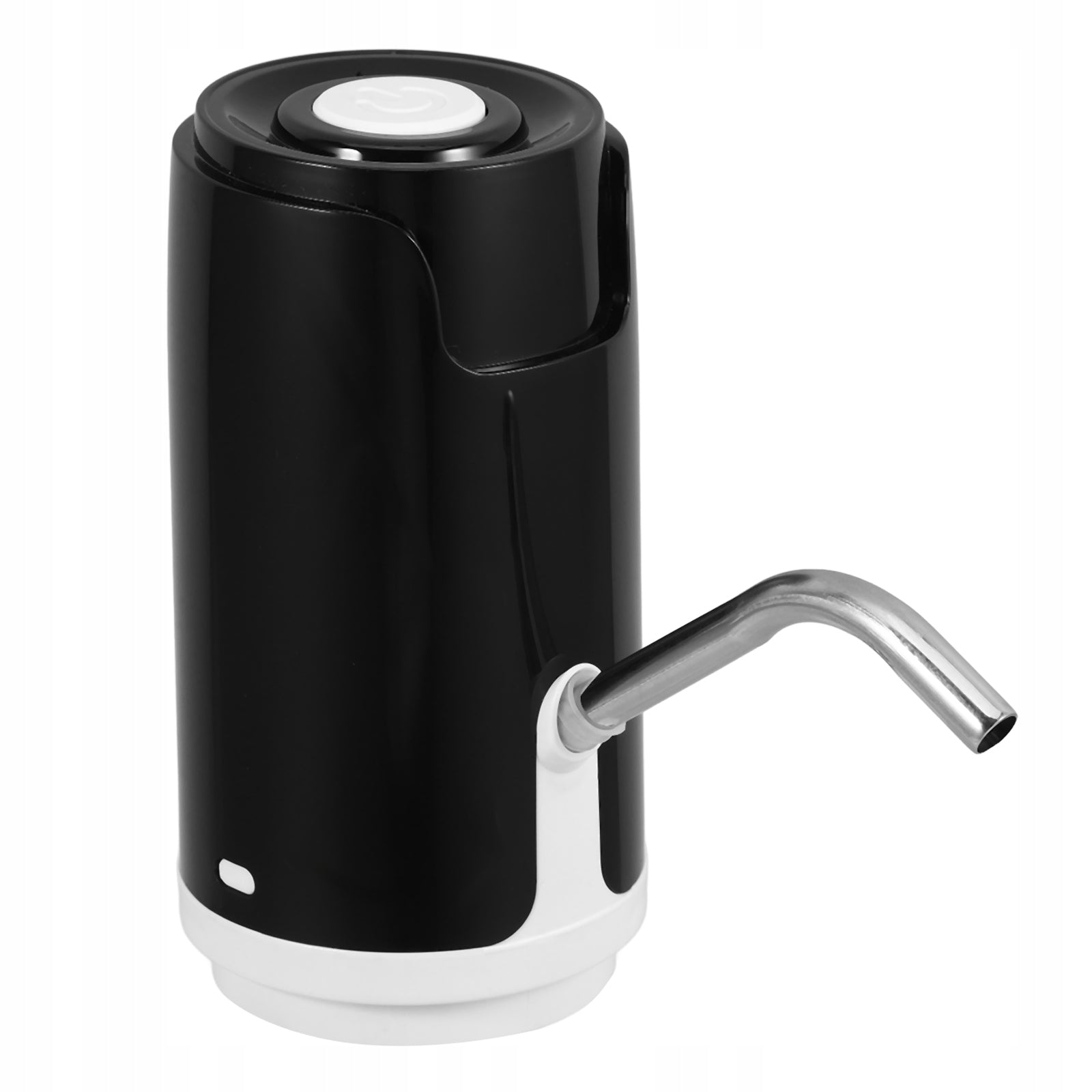 Portable Black Water Bottle Pump with USB Charging for Home Use