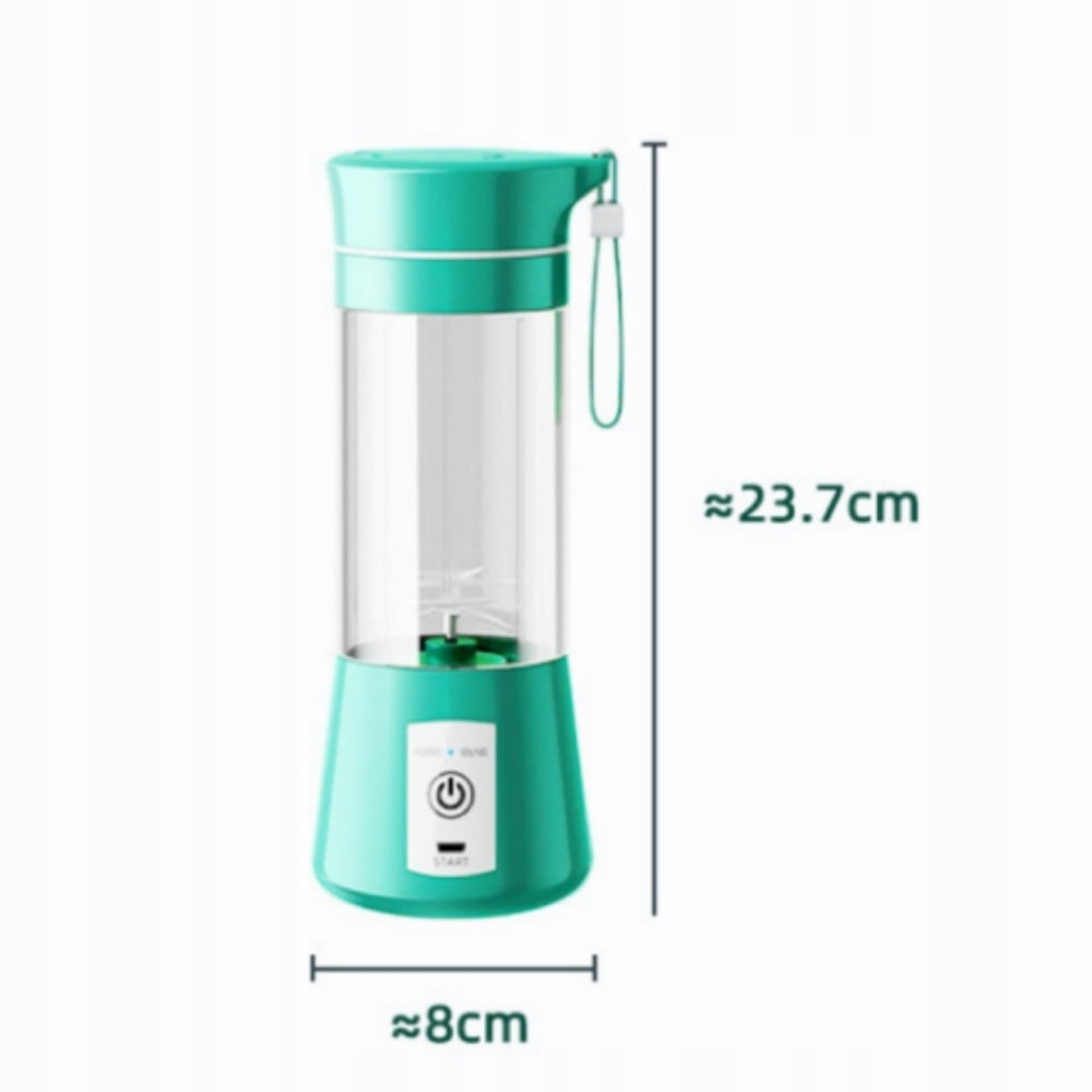 Portable Blender with One-Touch Operation Safe For Daily Use 380ml, Green Packaging status original