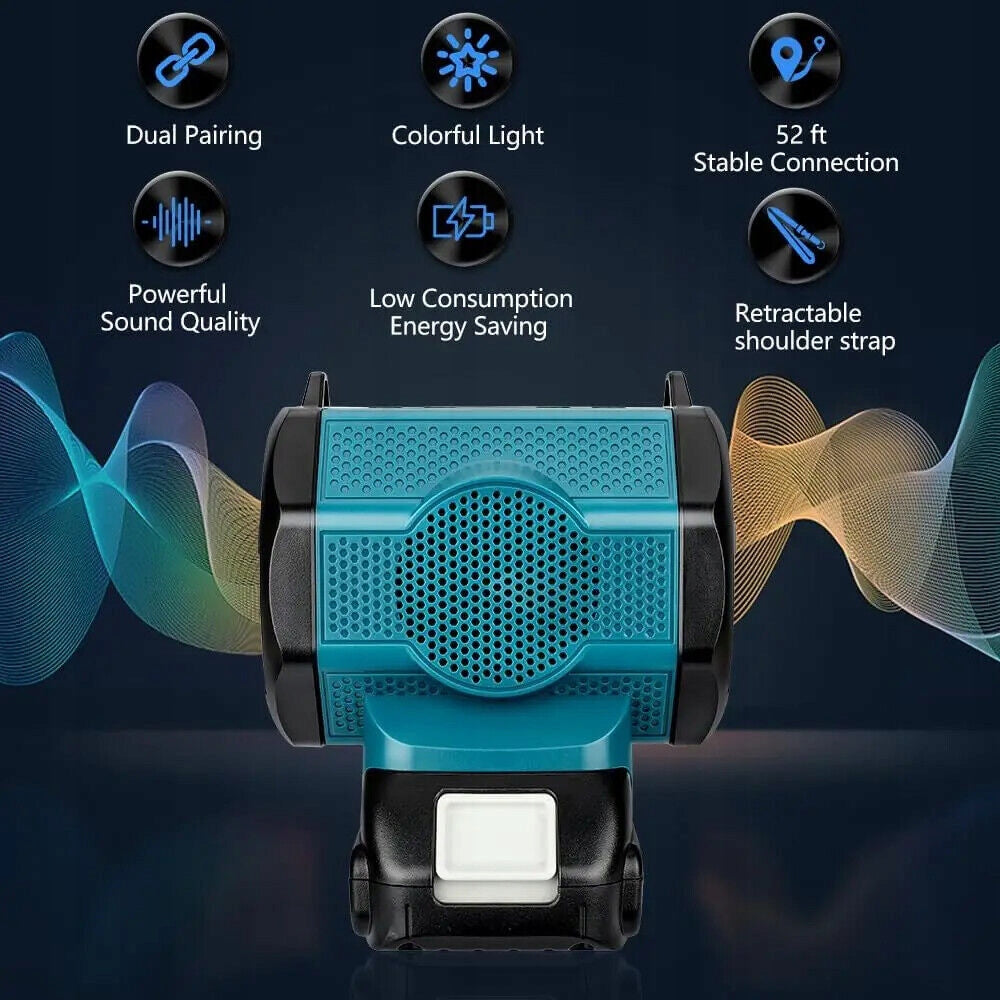 Portable Bluetooth Speaker For Makita 18V Li-ion Battery With USB Type-C EAN (GTIN) 7841902657311
