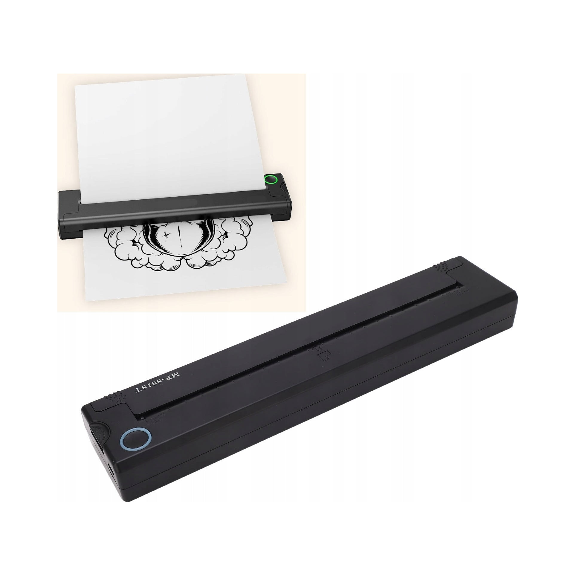 Portable Bluetooth Thermal Printer For A4 Documents Tattoo
