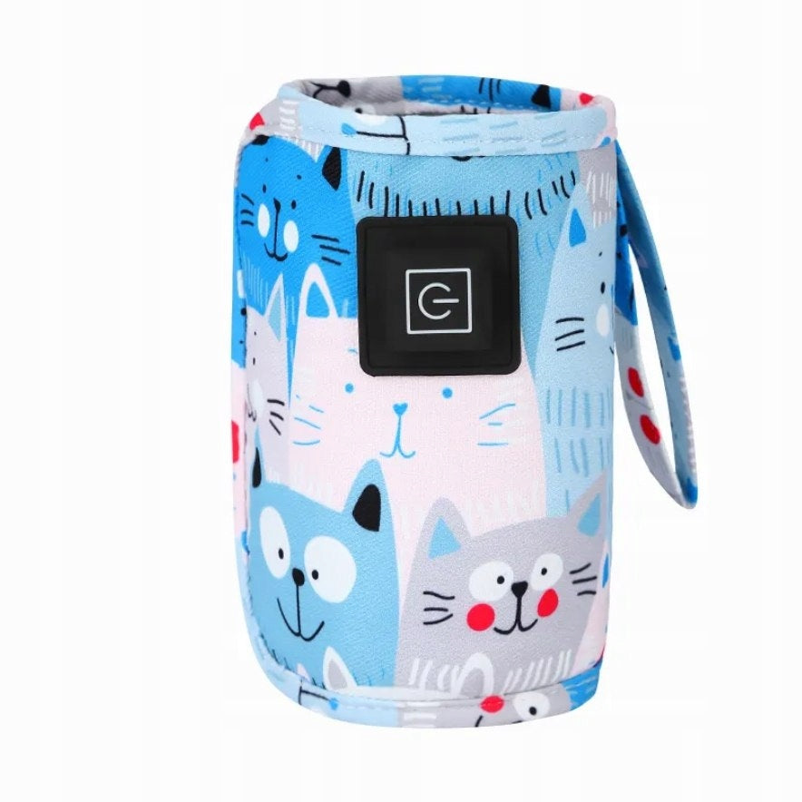 Portable Bottle Warmer, Thermoetui No. 3 - Kitten Blue