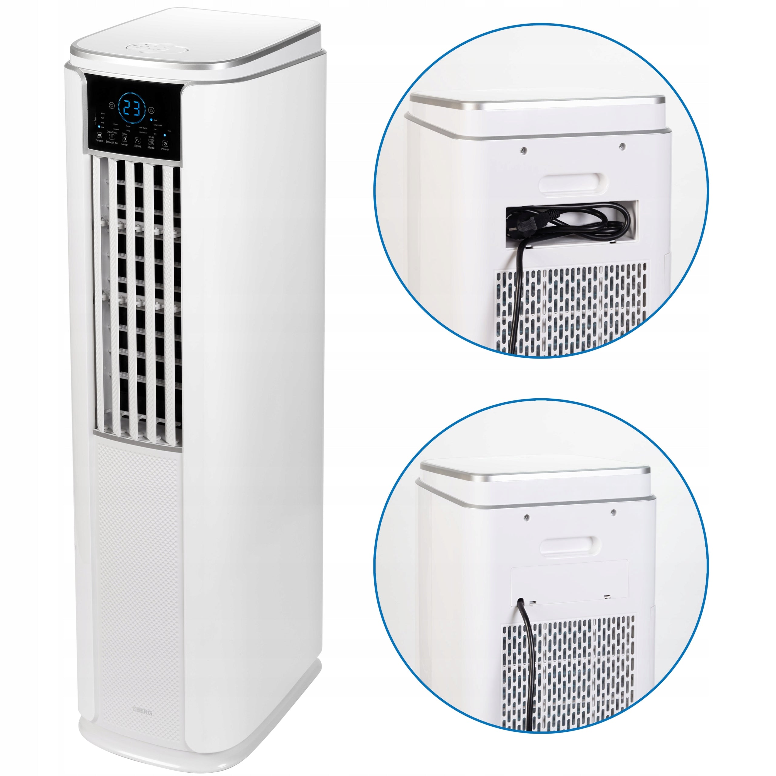 Portable Column Air Conditioner EBERG ACROS 4,7kW 4in1 WiFi Heat Pump Brand EBERG