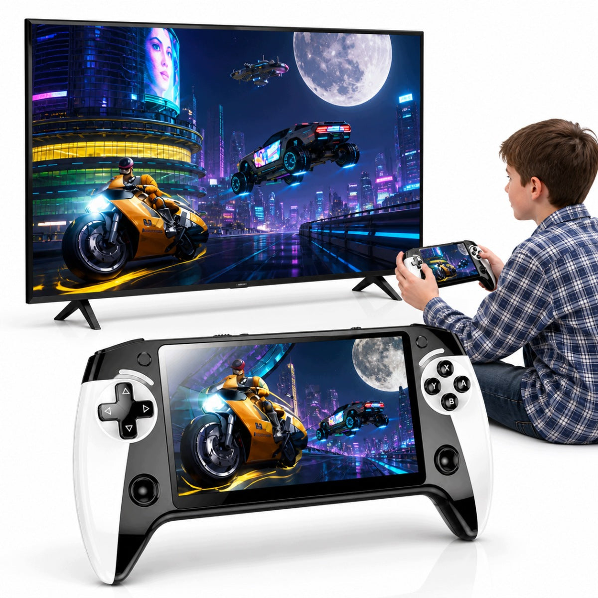 Portable Console, 5,5" HD Screen, 8GB