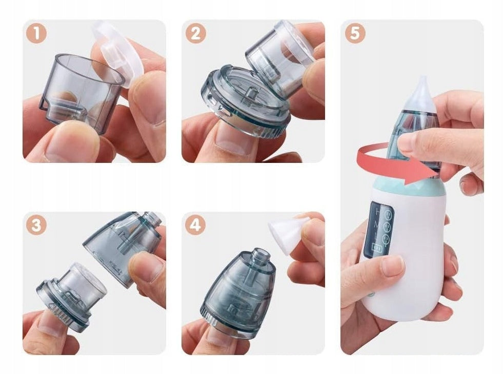 Portable Electric Baby Nasal Aspirator with 3 Suction Levels Medical device no