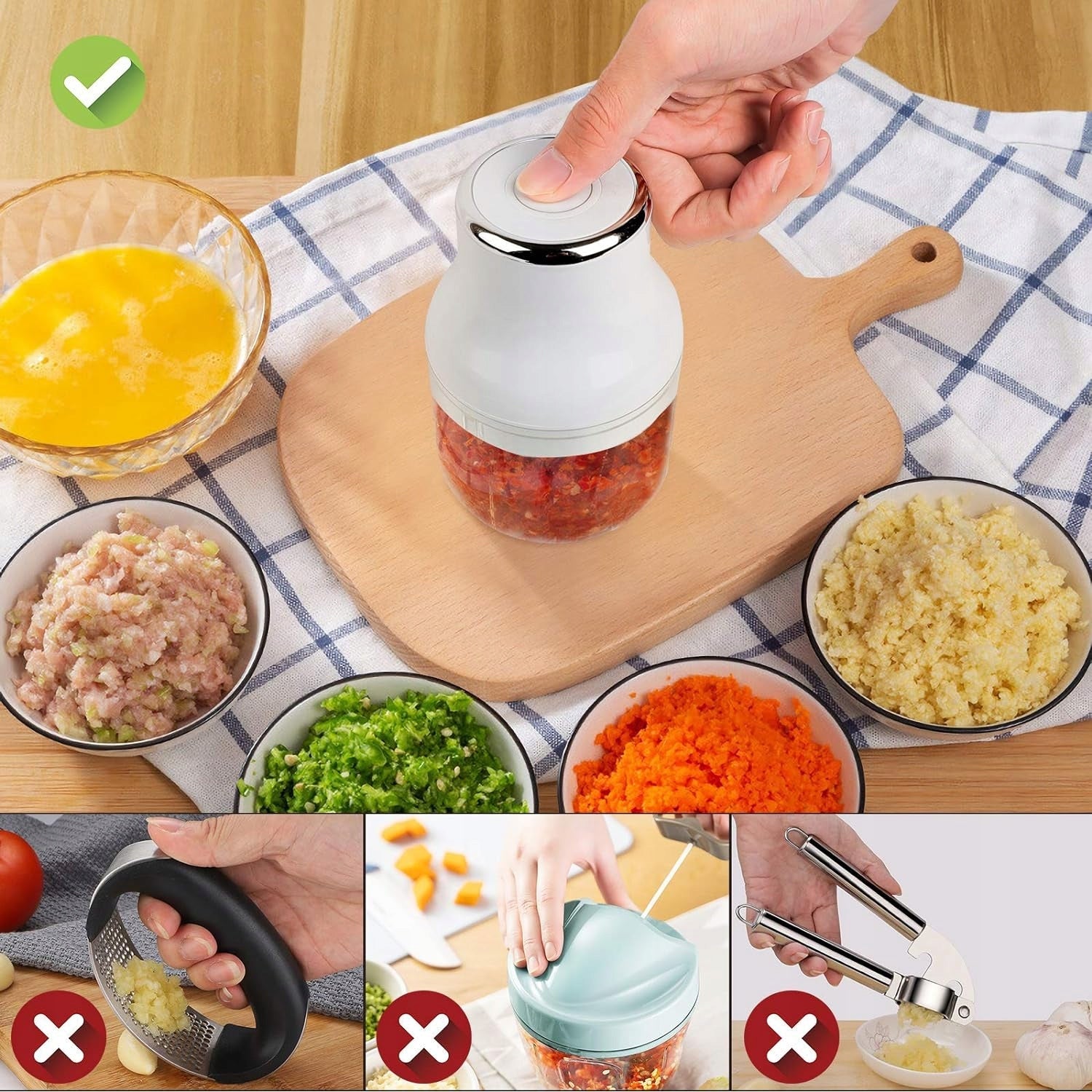Portable Electric Garlic Herb Vegetable Slicer Brand no brand