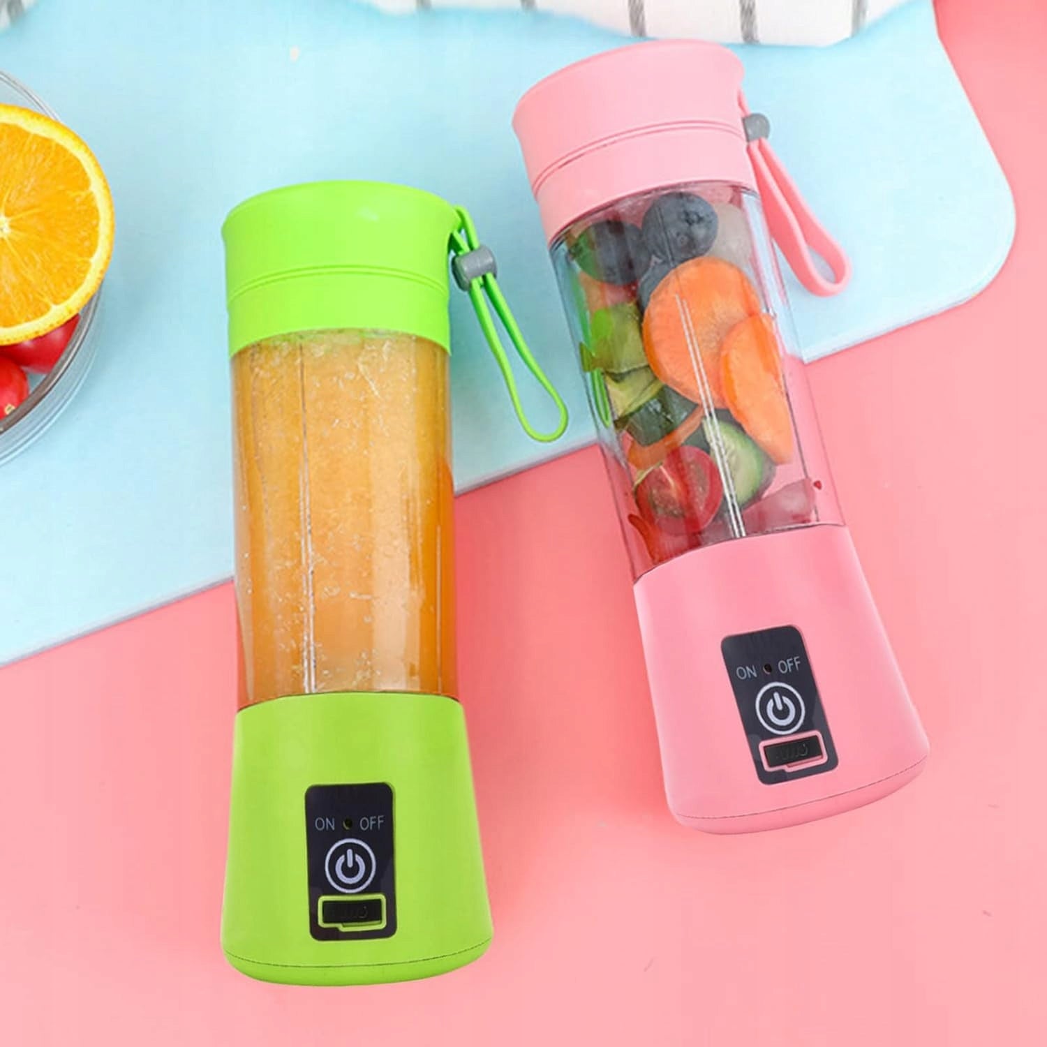 Portable Electric Juicer Cup USB Charging Fruit Vegetable Blender Brand no brand