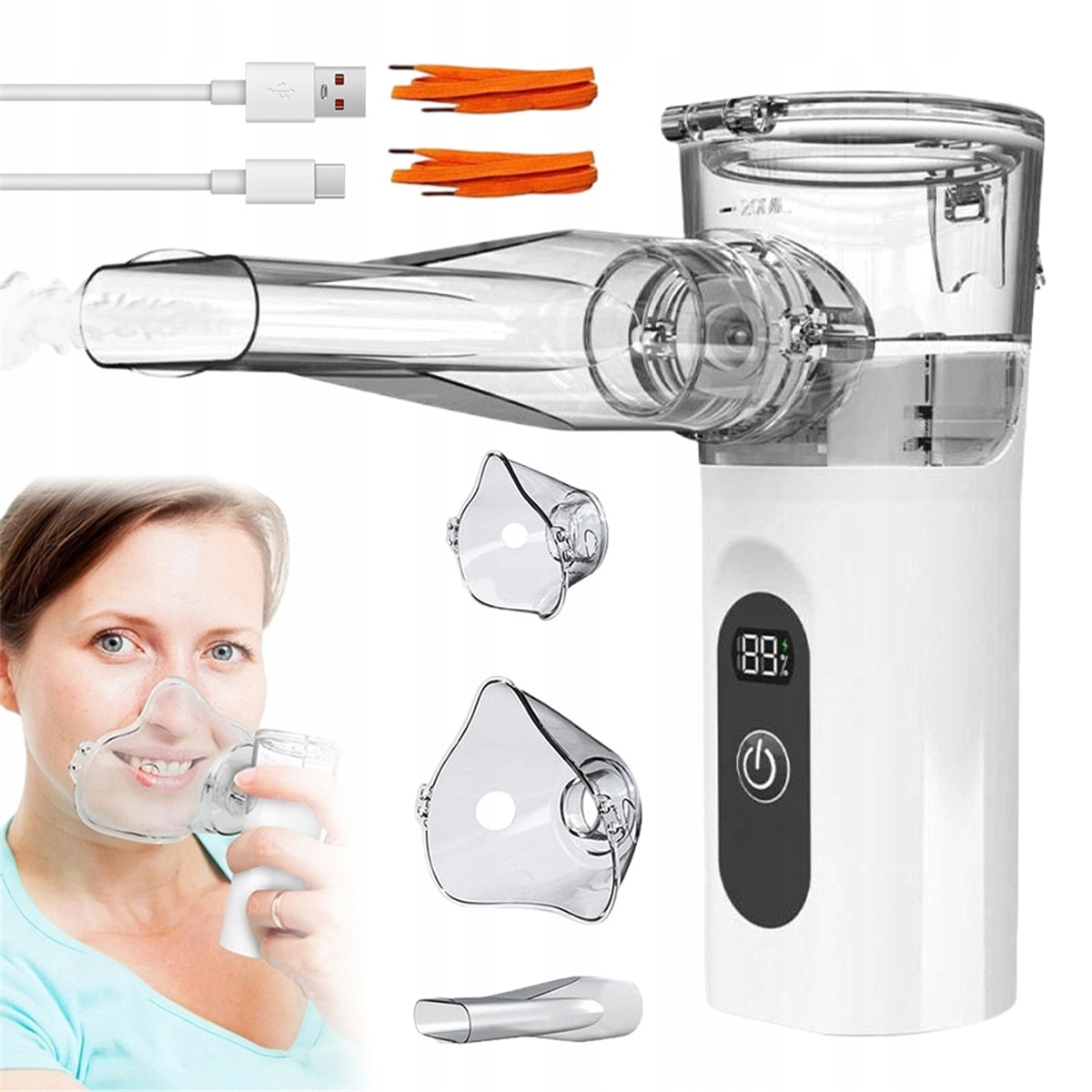 Portable Electric Nebulizer with USB Display Quiet 25dB Packaging status original