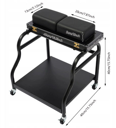 Portable Esthetician Trolley Cart Foot Bath Cart with Wheels 40*40cm Packaging status original