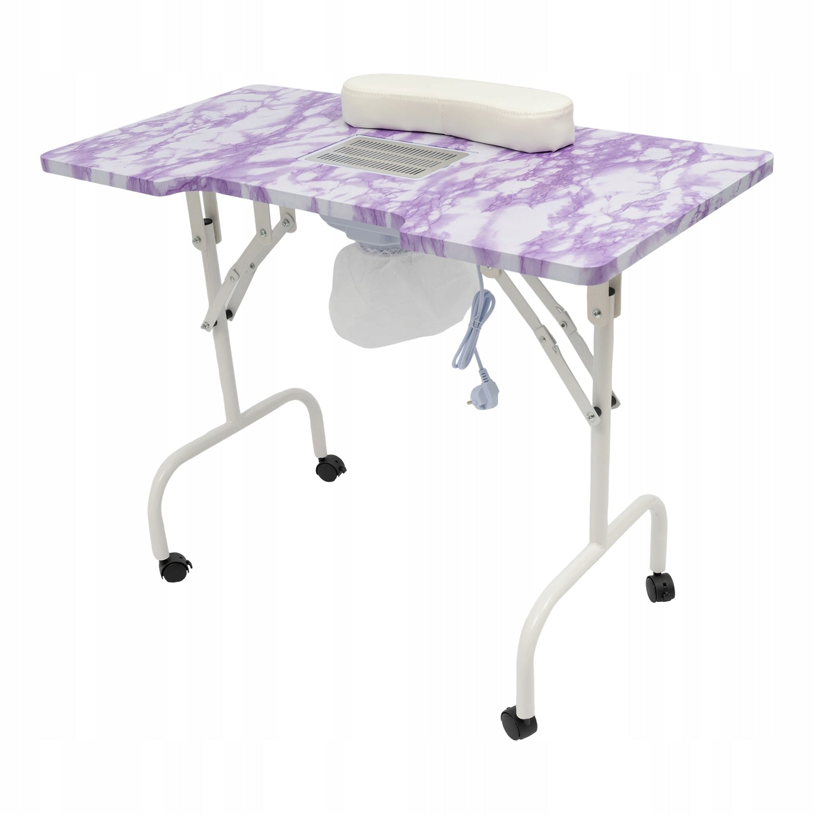 Portable Foldable Manicure Table with Vacuum
