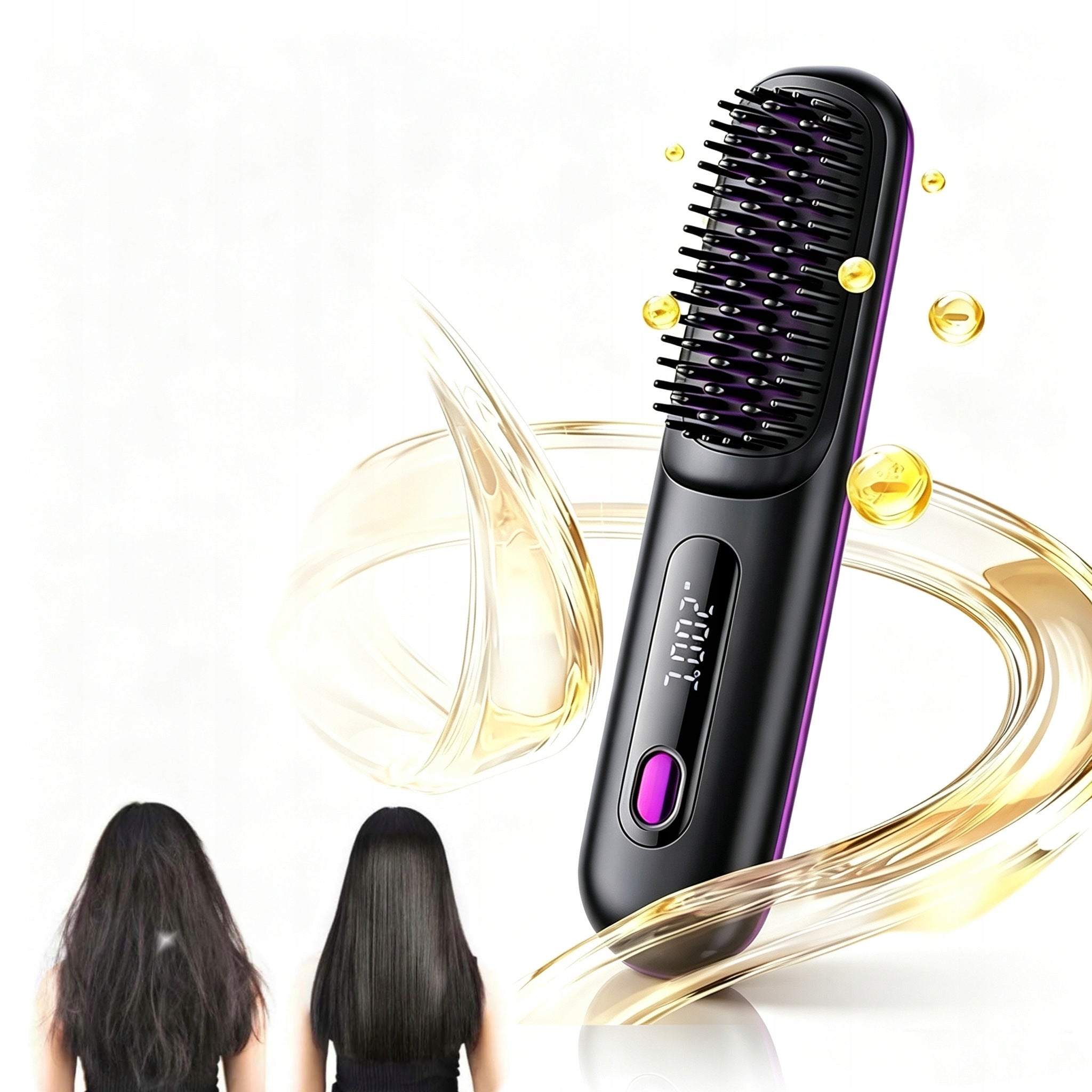 Portable Hair Straightener with Temperature Control