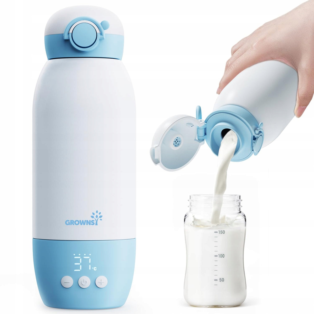 Portable Infant Milk Heater Capacity 600ml Grownsy