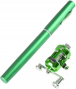 Portable Mini Fishing Rod Pen Reel with Aluminum For Pocket Lightweight Packaging status original