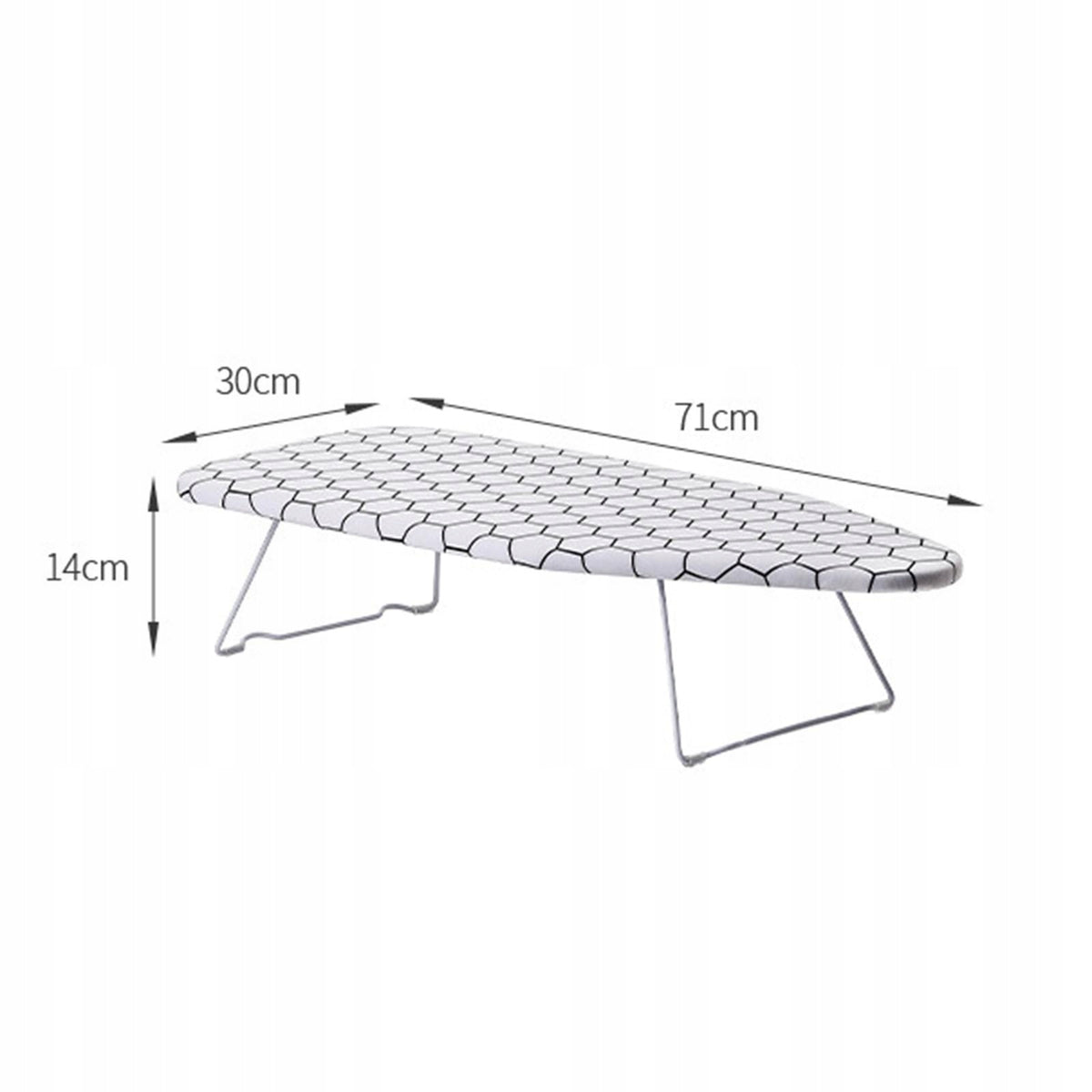 Portable Mini Ironing Board Small Iron Board Metal Base for Laundry Room Packaging status original