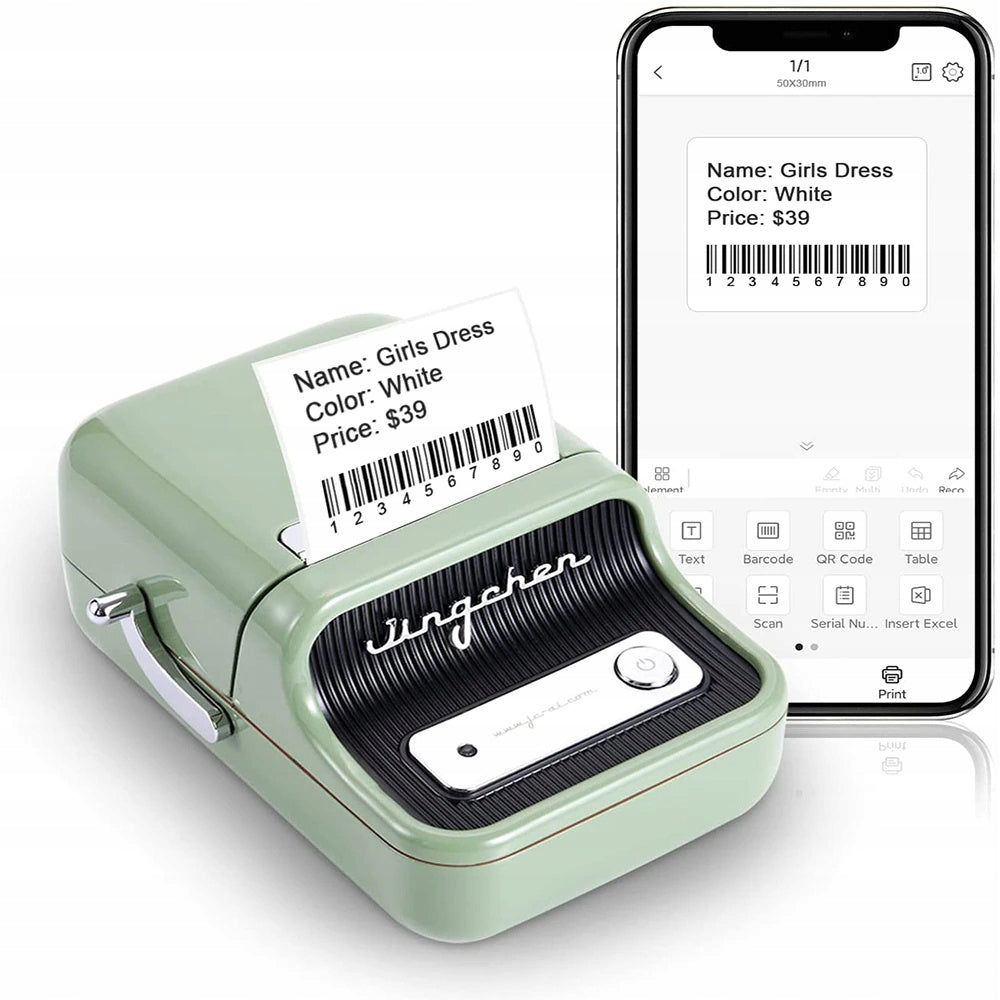 Portable Mini Printer for Labels Niimbot B21 Green Phone Controlled Manufacturer Niimbot