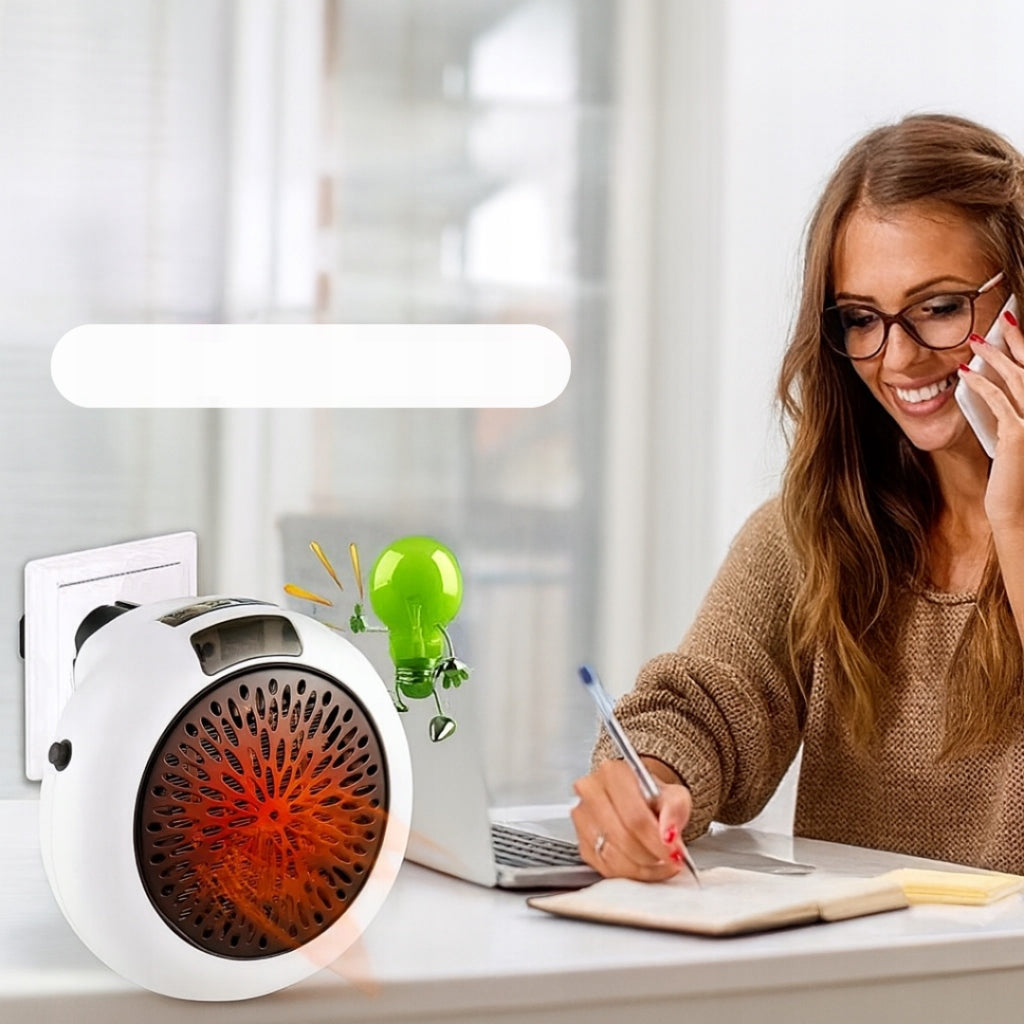 Portable Mini Wall Heater 900W with Remote Control White Manufacturer code 137-1