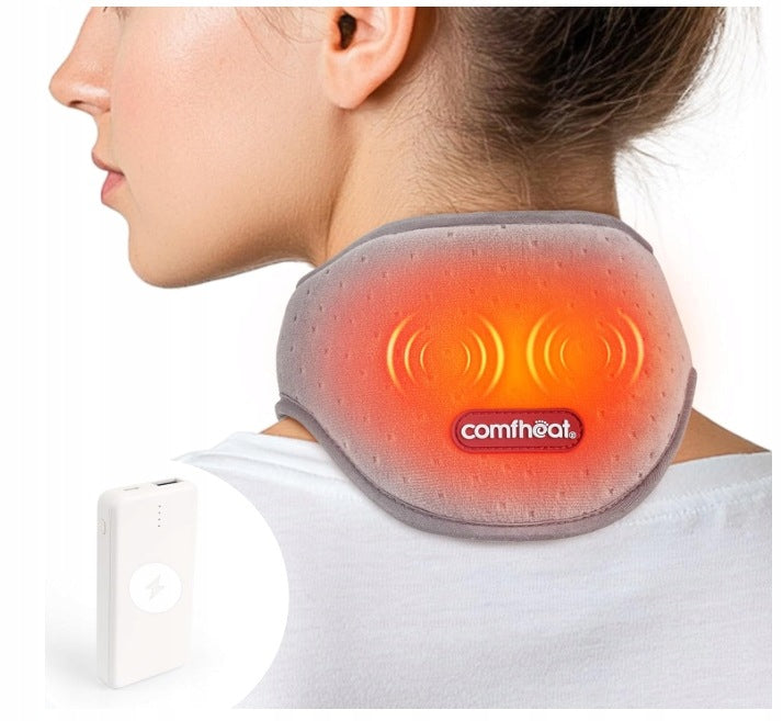Portable Neck Heating Pad Vibration Massage Pain Relief