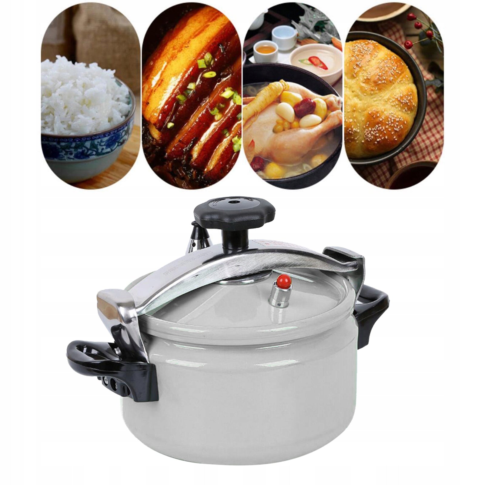 Portable Proof Soup Rice Cooking Steamer Argent 4L Brand no brand