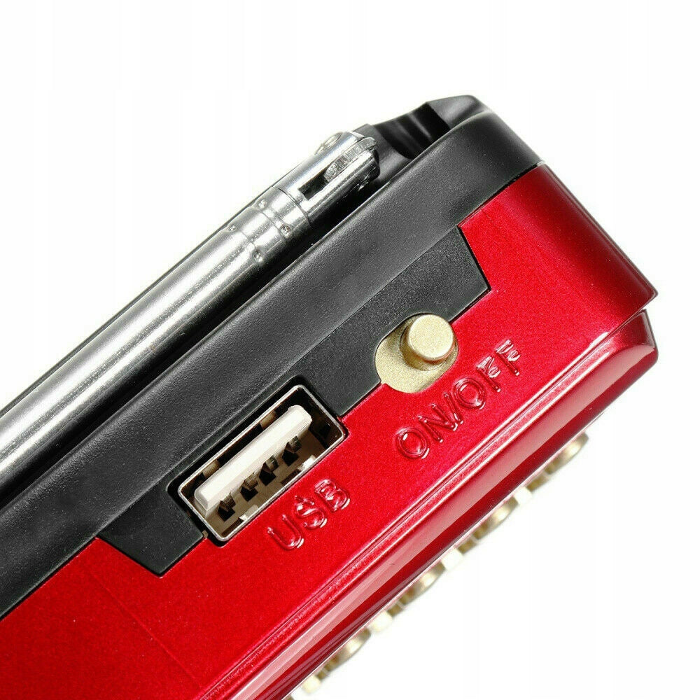 Portable Radio, FM/AM Mini Kitchen Radio, USB MP3 Player Manufacturer code REY