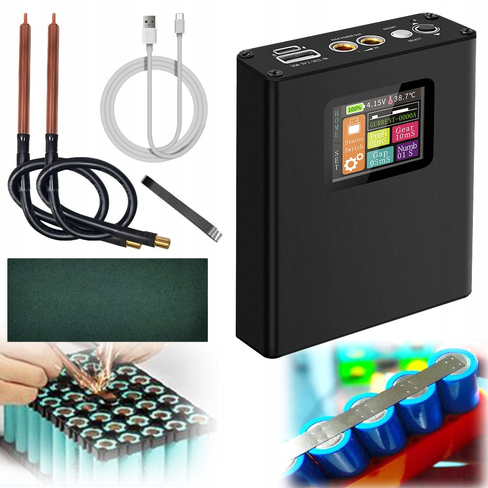 Portable Small Spot Welding Machine With Color Screen Lithium Battery