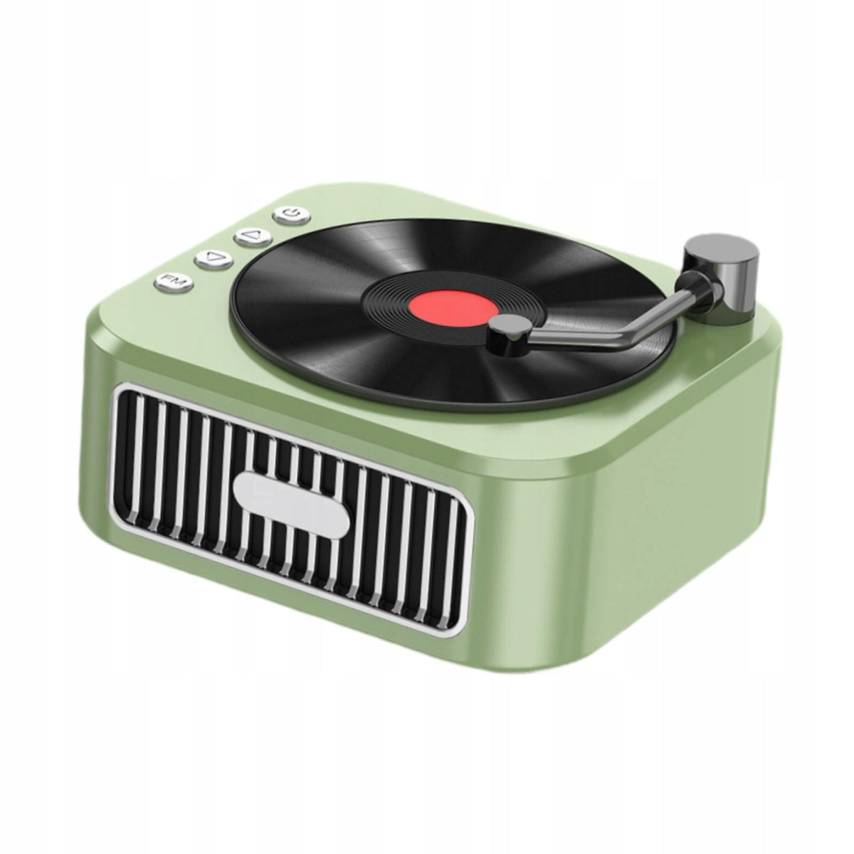 Portable Speaker Retro Elegant Loud Stereo Sound Premium Audio CD Green Manufacturer no brand