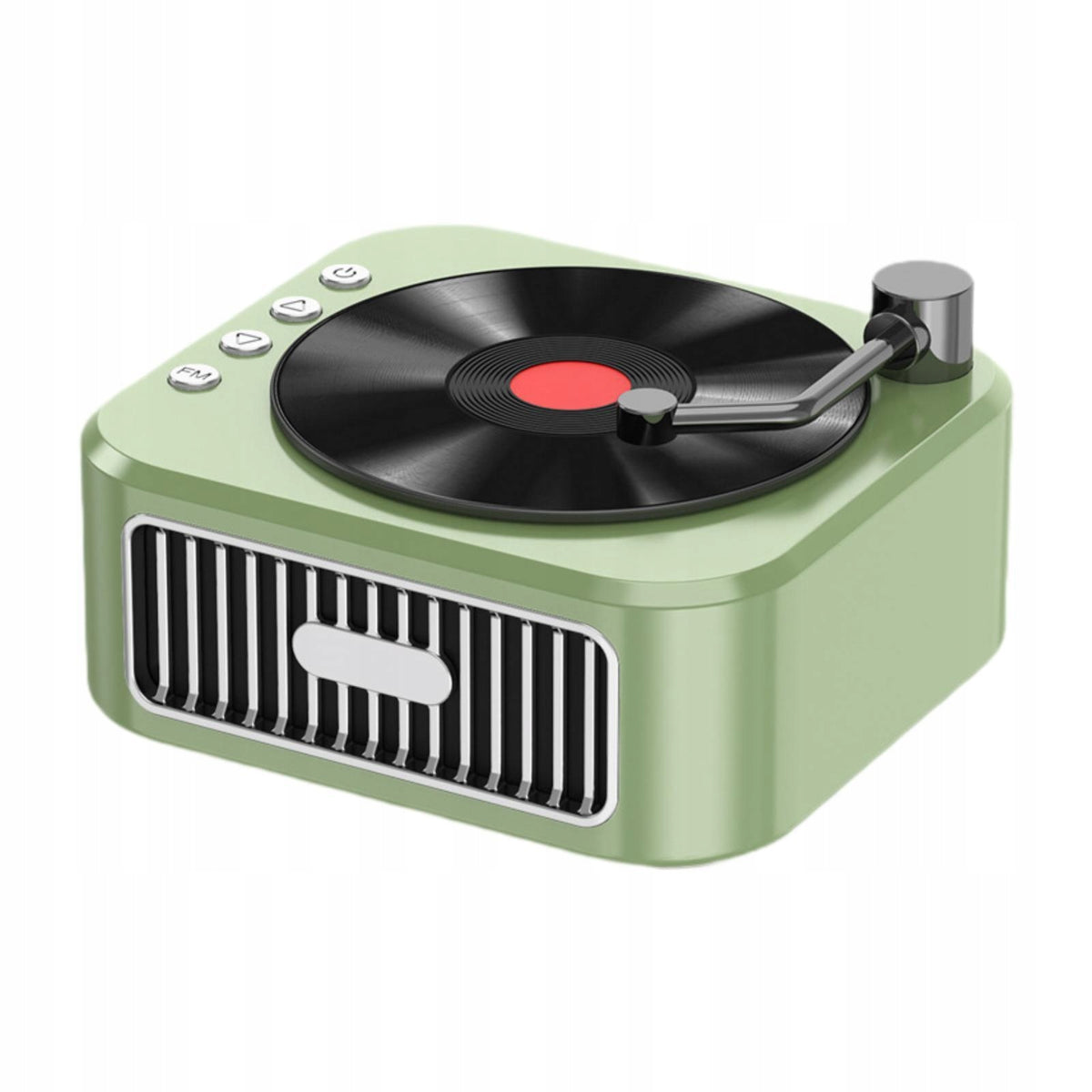 Portable Speaker Retro Elegant Loud Stereo Sound Premium Audio CD Green