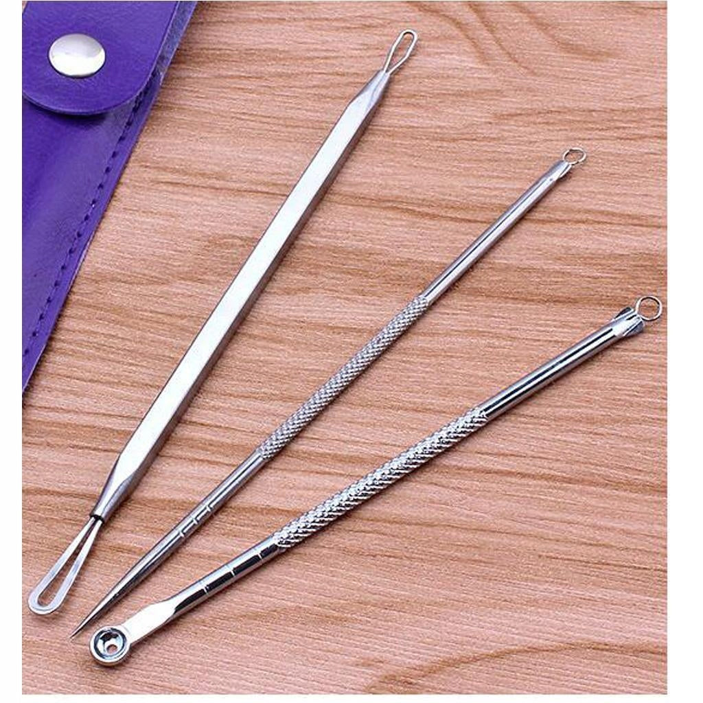 Portable Tool Set 3Pcs/Kits Compact Blemish Extractor Red Brand no brand