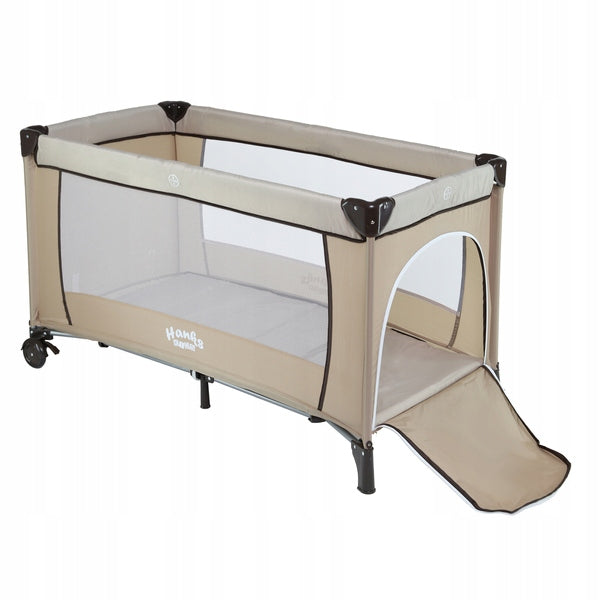 Portable Travel Cot Folding Travel Playpen Accessories Beige 2in1 EAN (GTIN) 5906721171126