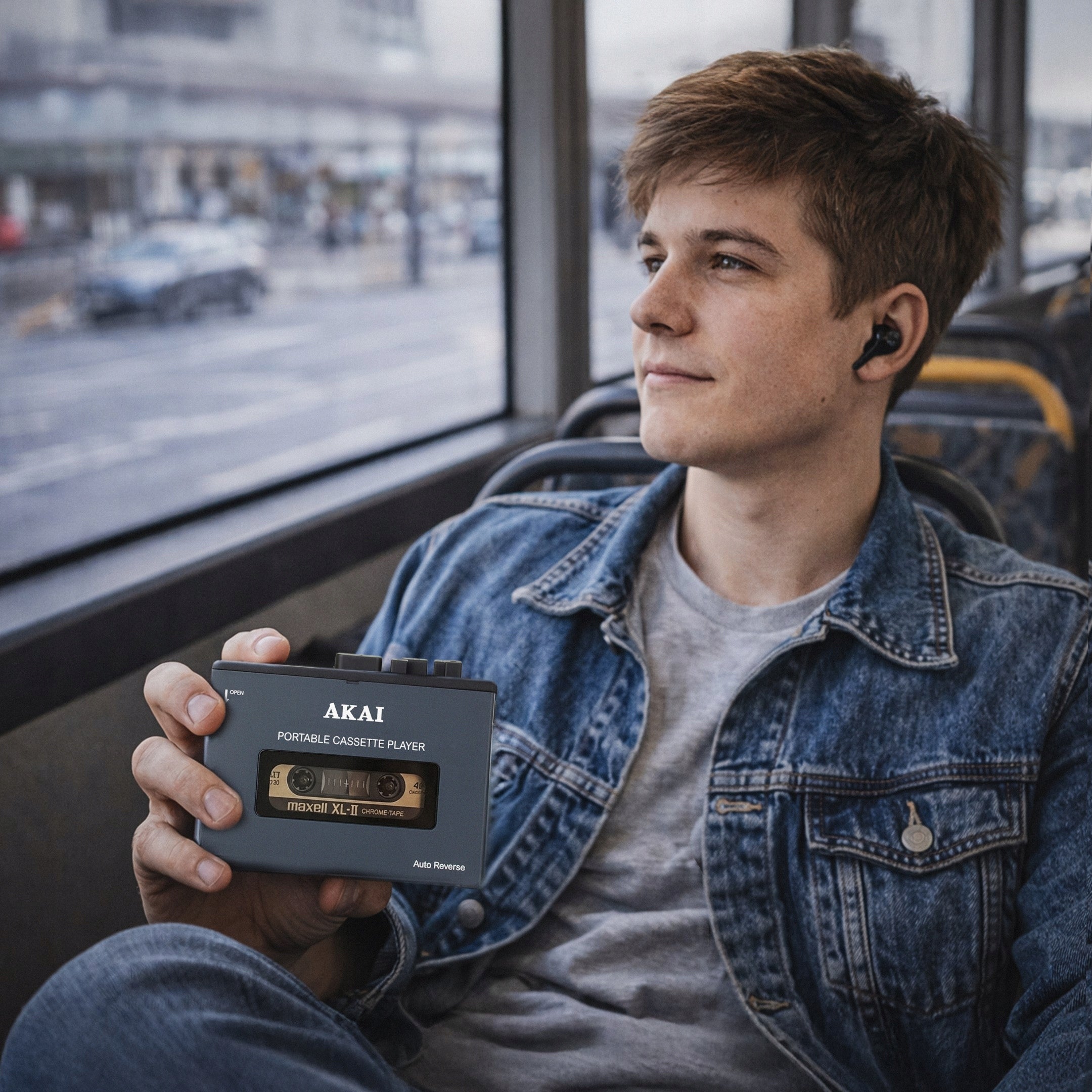 Portable Walkman Cassette Player AKAI Pocket Cassette Player Retro HQ Brand Akai
