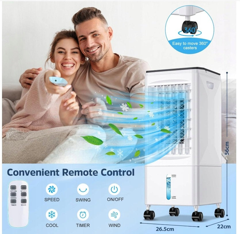 Portable Water Air Conditioner 60W Energy Saving With Timer And Tank 5.5L Model BW102Y