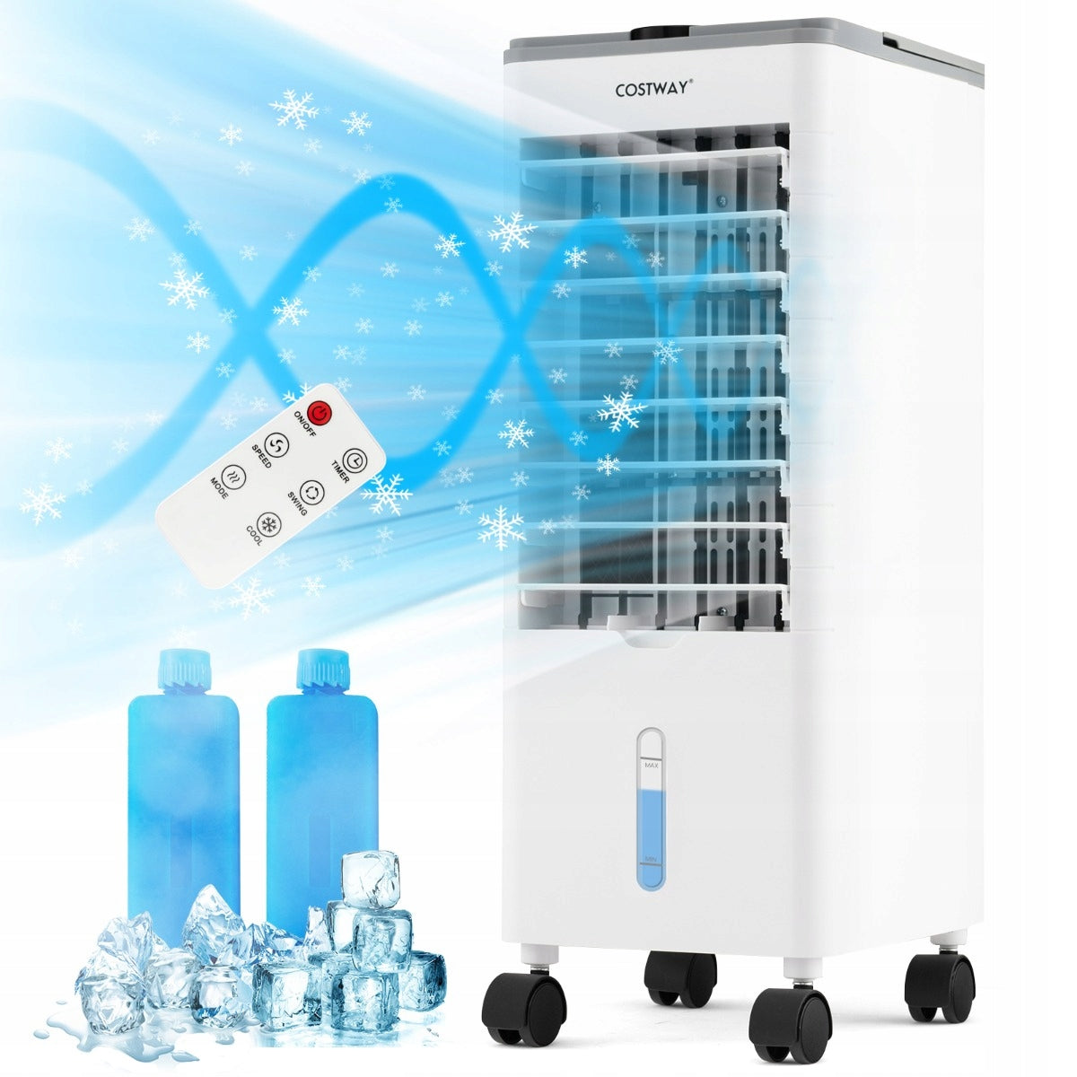 Portable air conditioner 3in1 Costway FAN wheels remote control SUPER HIT
