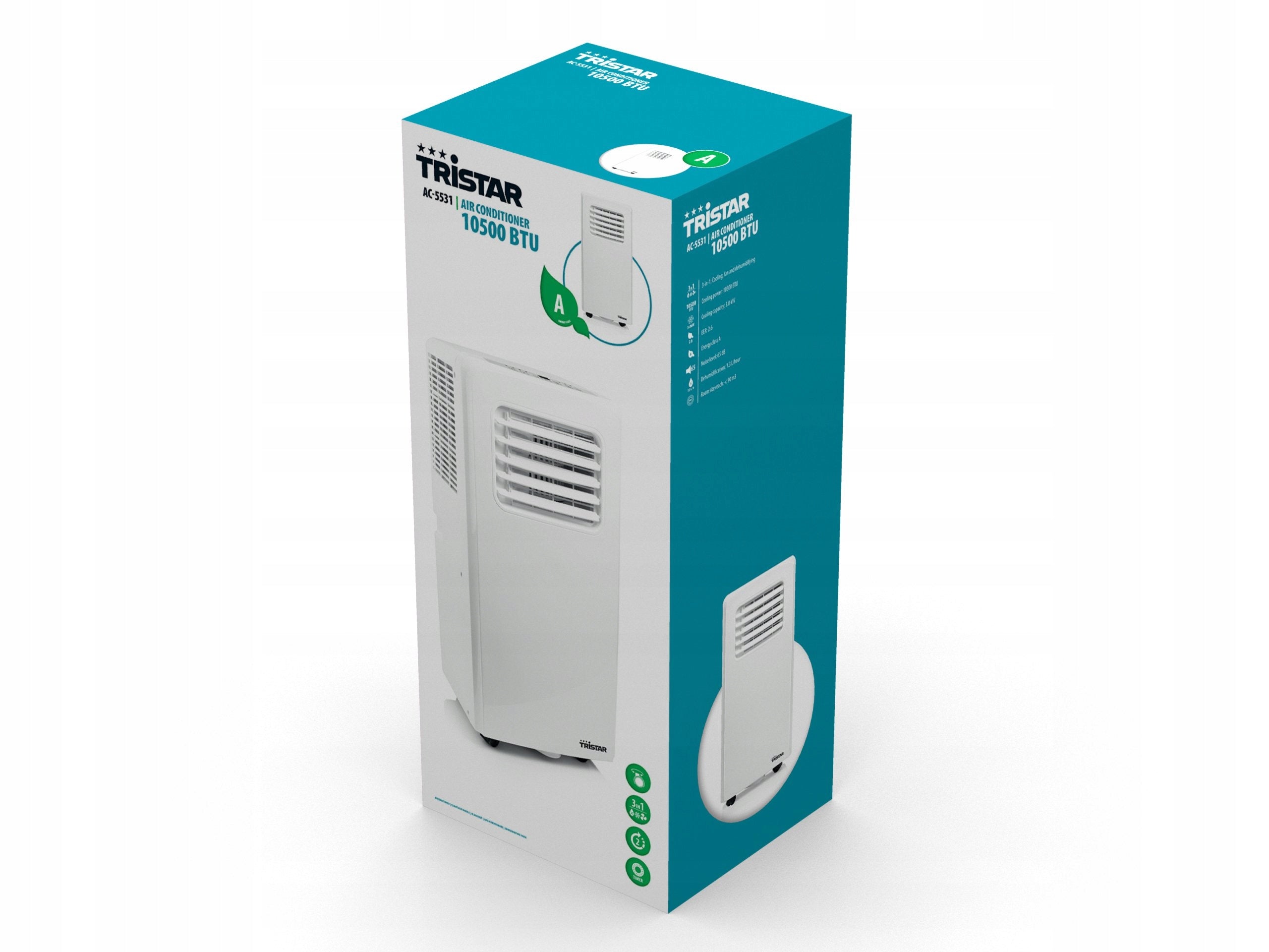 Portable air conditioner 3in1 Tristar AC-5477 7000 BTU / 2,05 KW NEW EAN (GTIN) 8713016043825