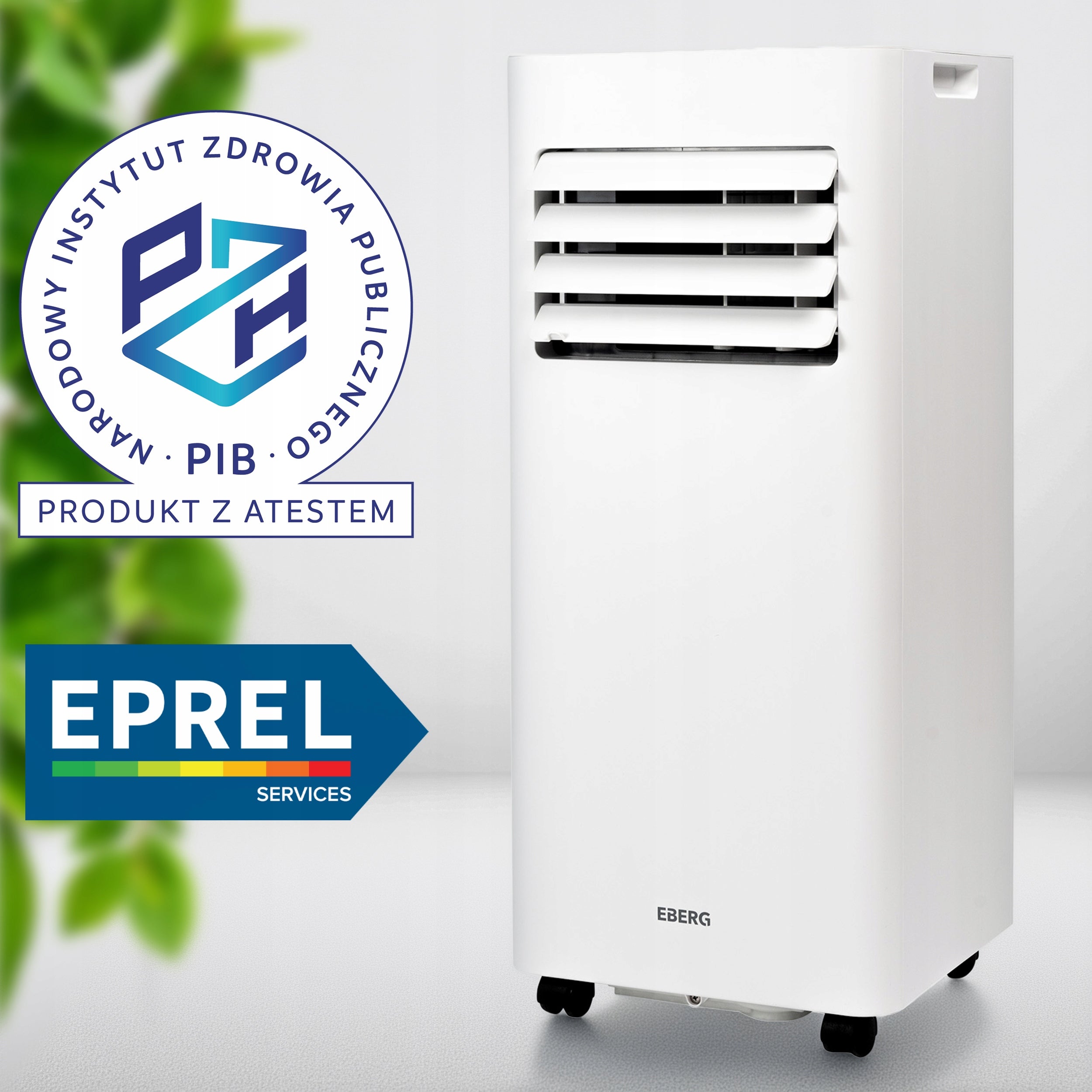 Portable air conditioner EBERG SKY 2,6kW silent WiFi dehumidifier 24l + ClimaLock Packaging status original