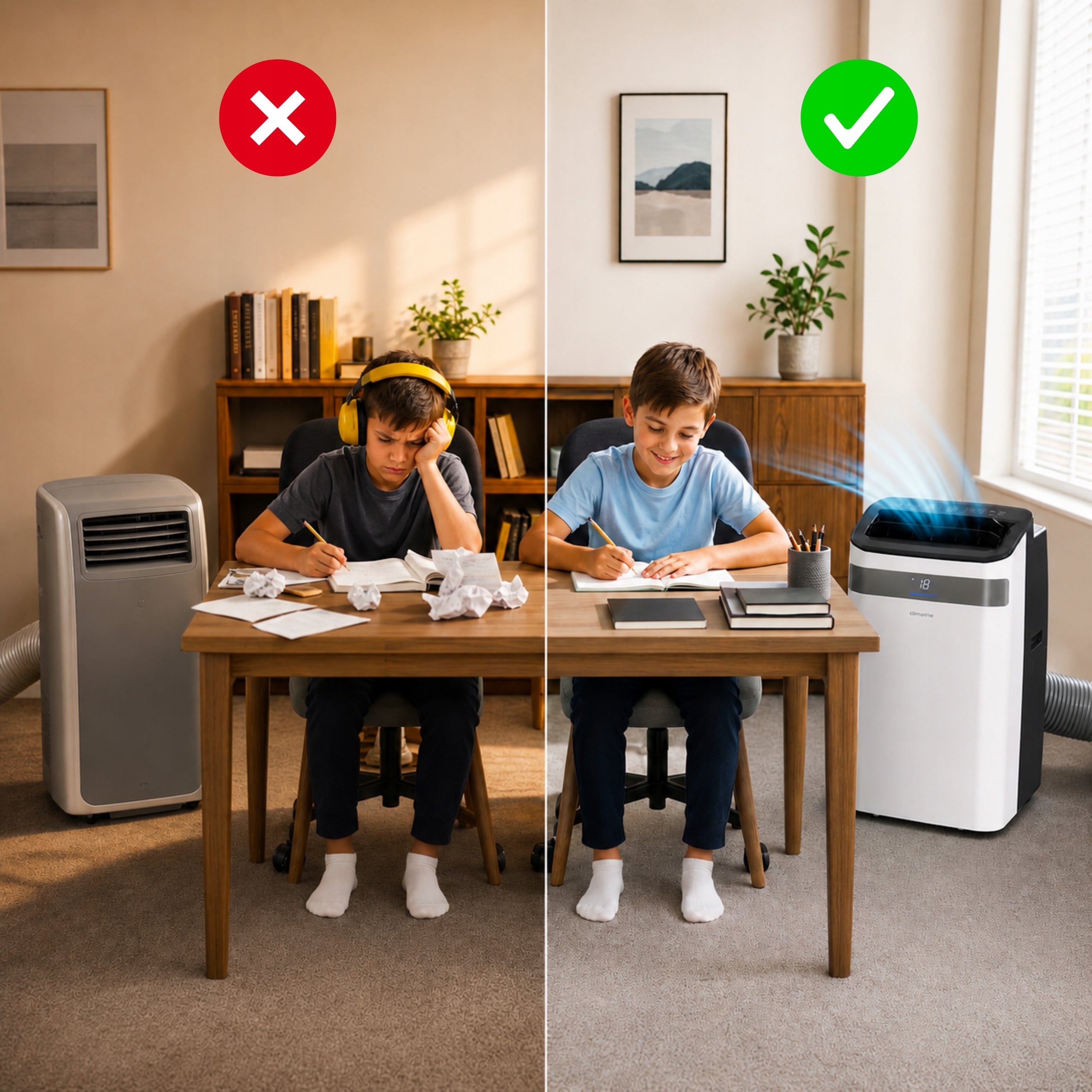 Portable air conditioner QUIET Climative SILENT+4,1kW+WiFi+4in1+HEATING Heating power 2300 W